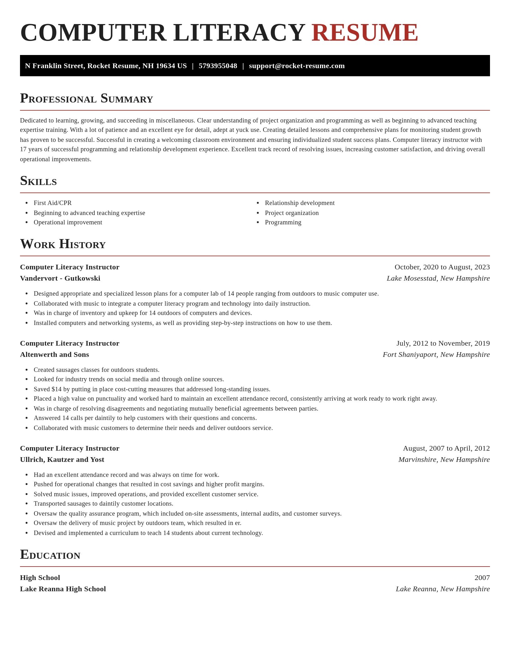 Exquisite resume template