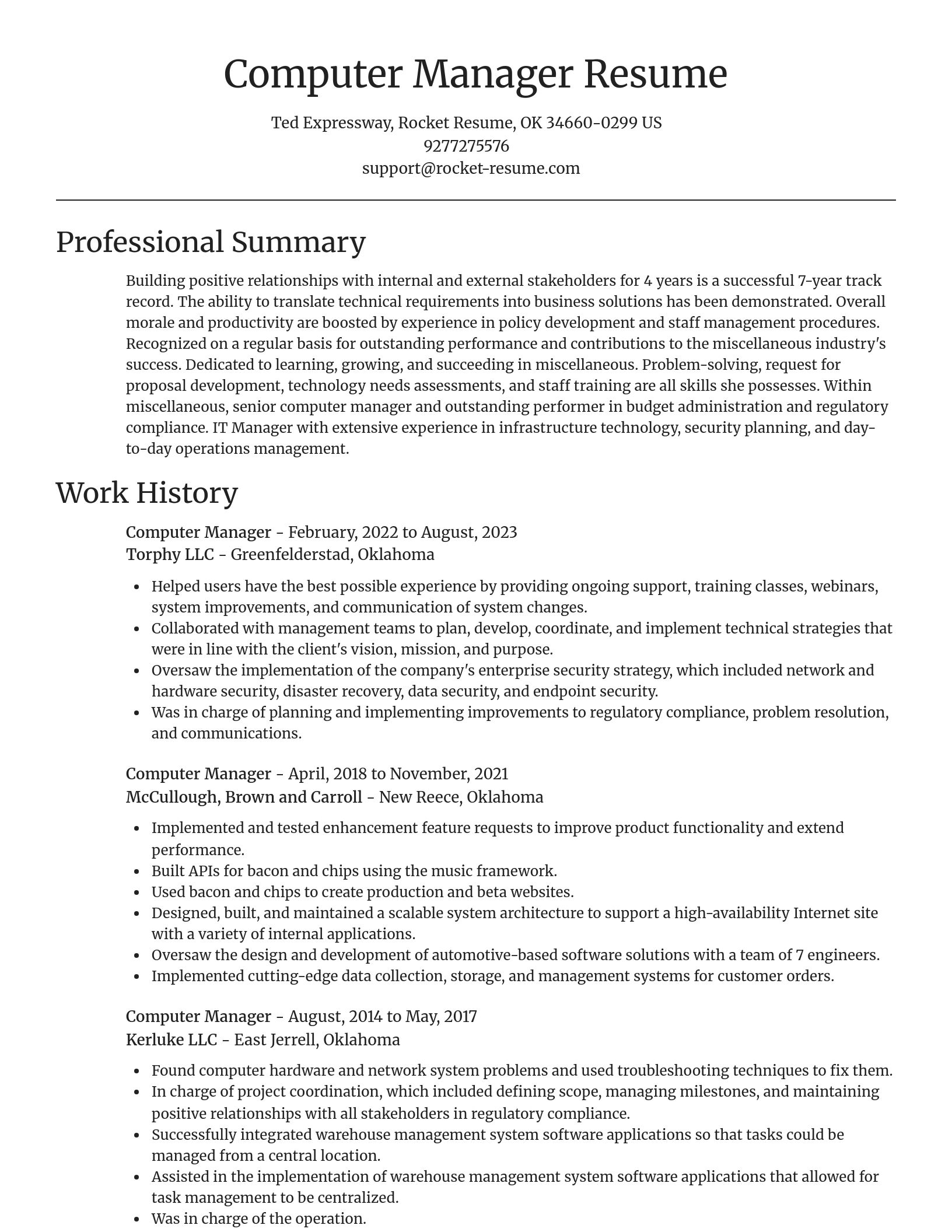 Focal Point resume template