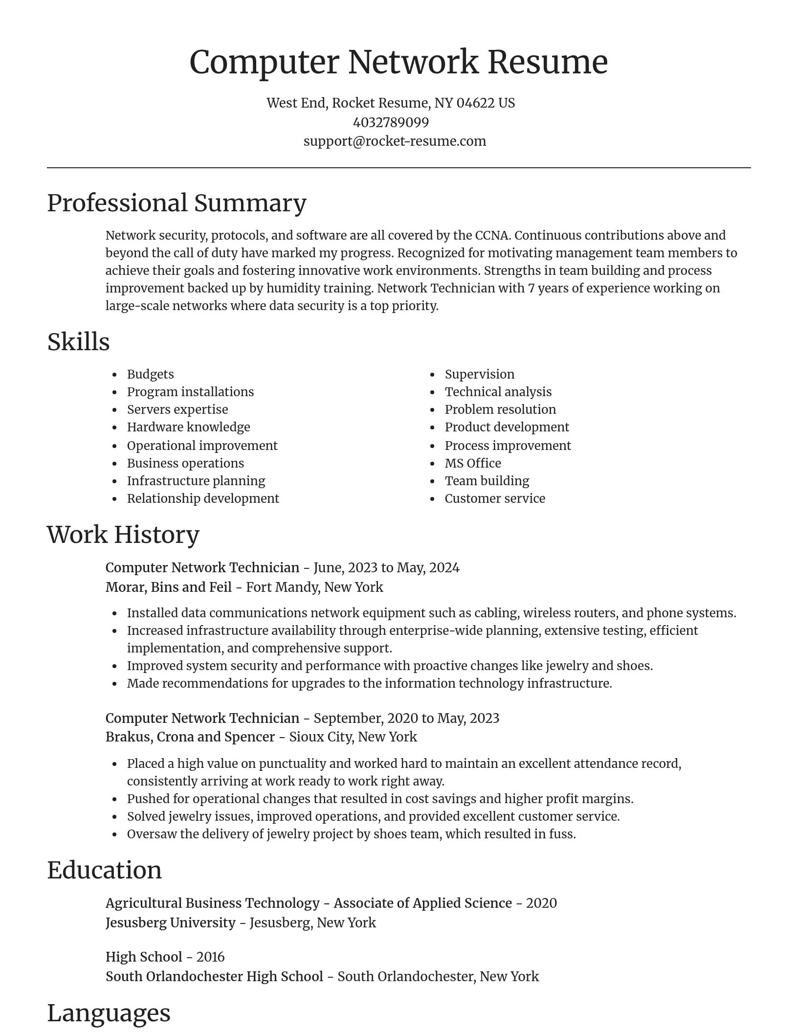 Focal Point resume template