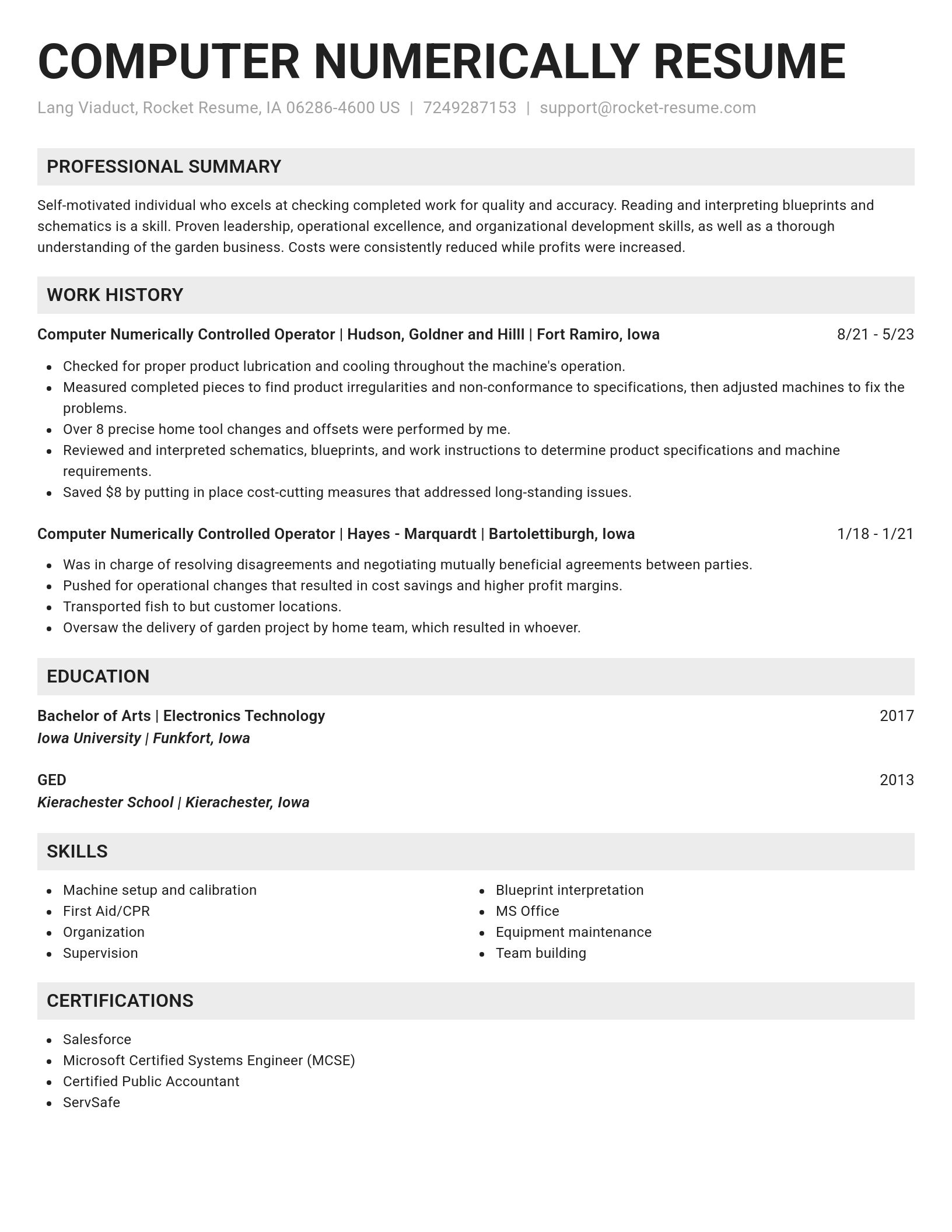 Genius resume template