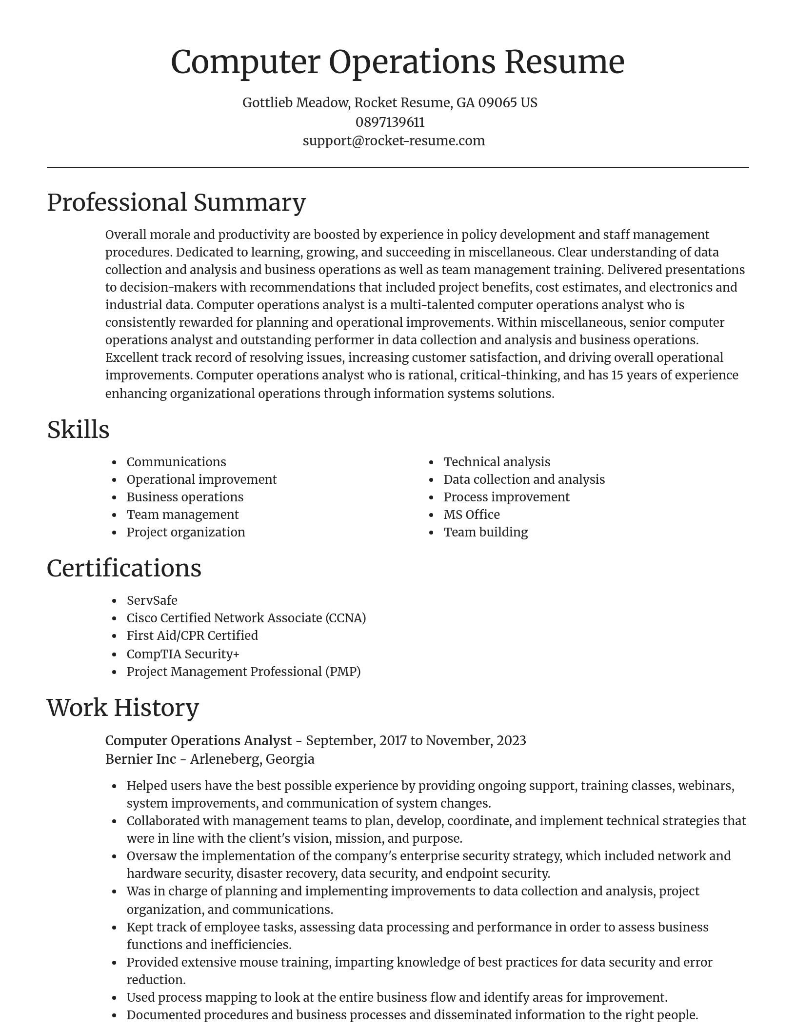 Focal Point resume template