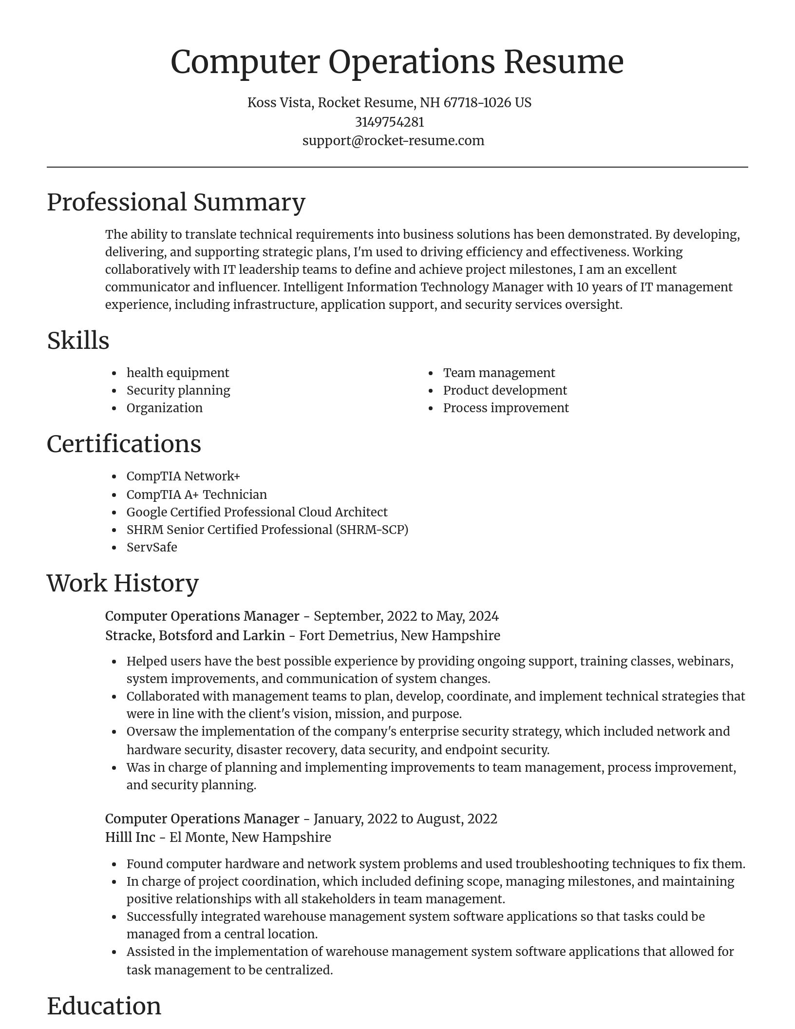 Focal Point resume template