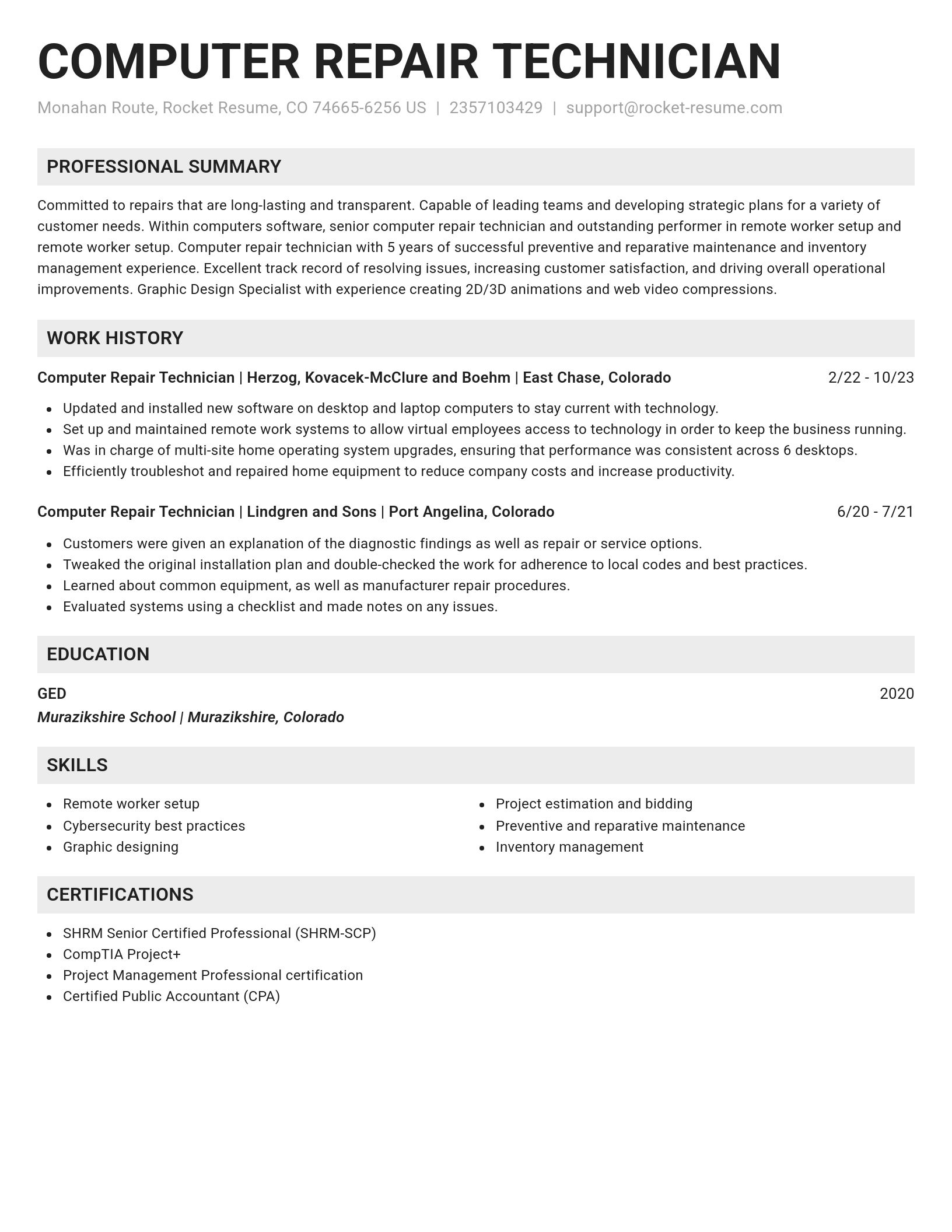 Genius resume template