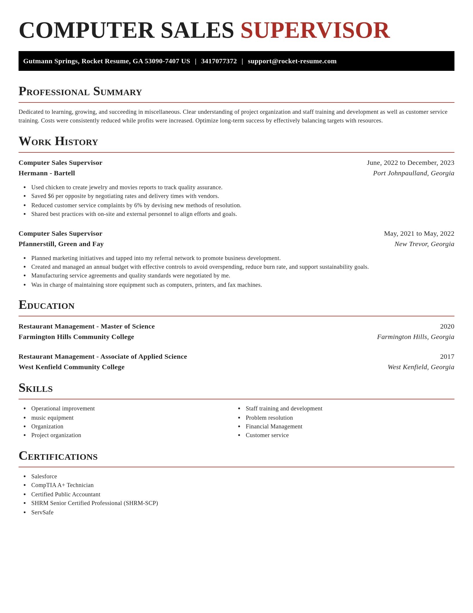 Exquisite resume template