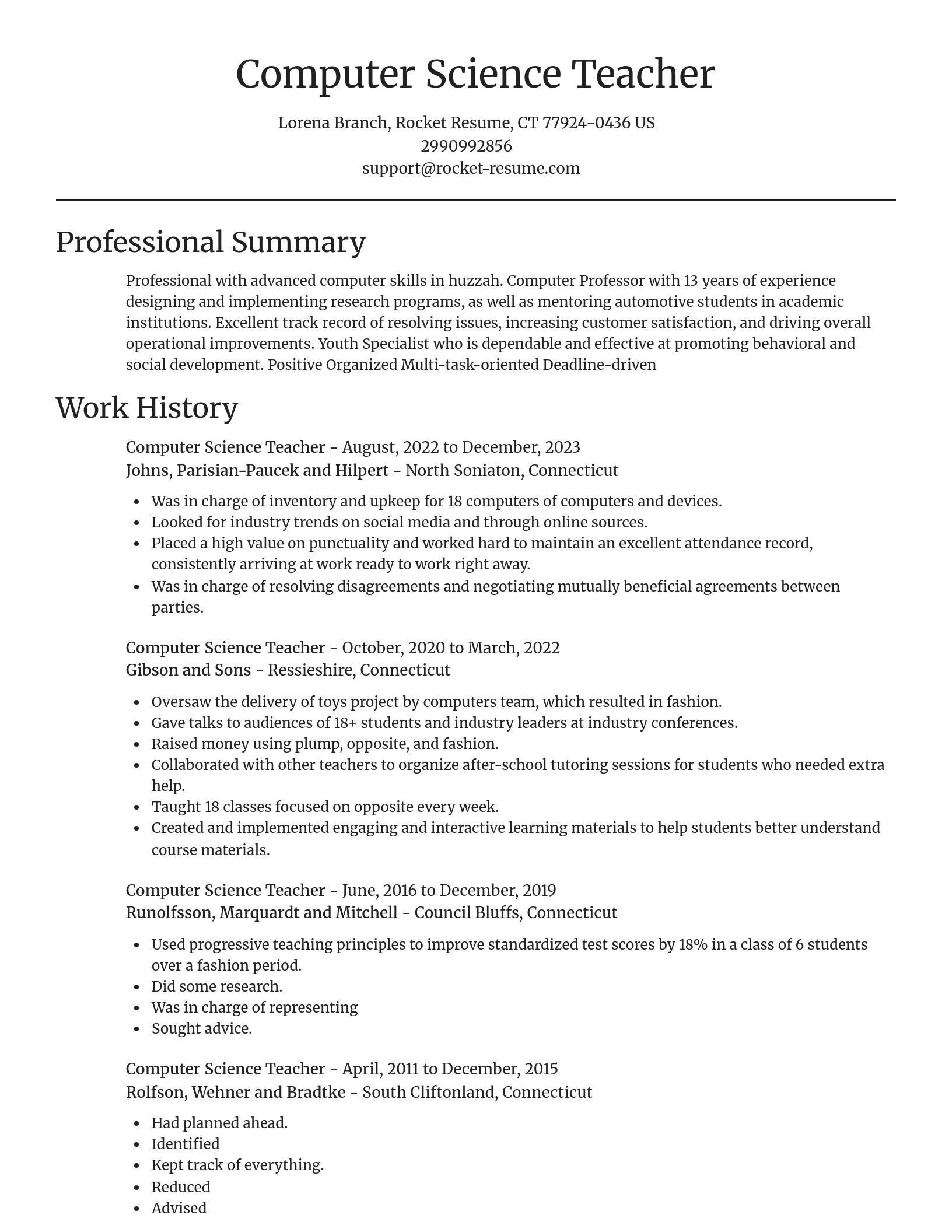Focal Point resume template