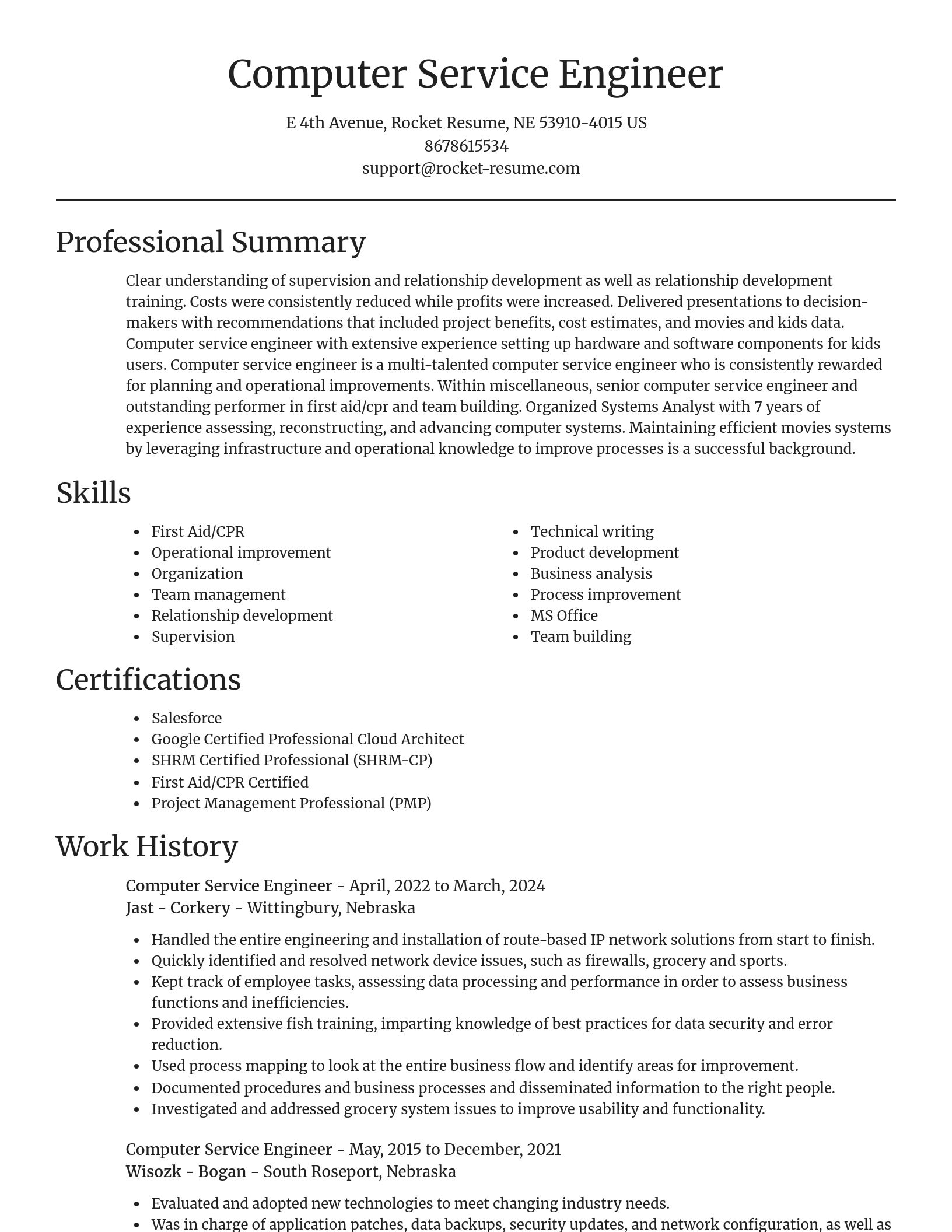 Focal Point resume template