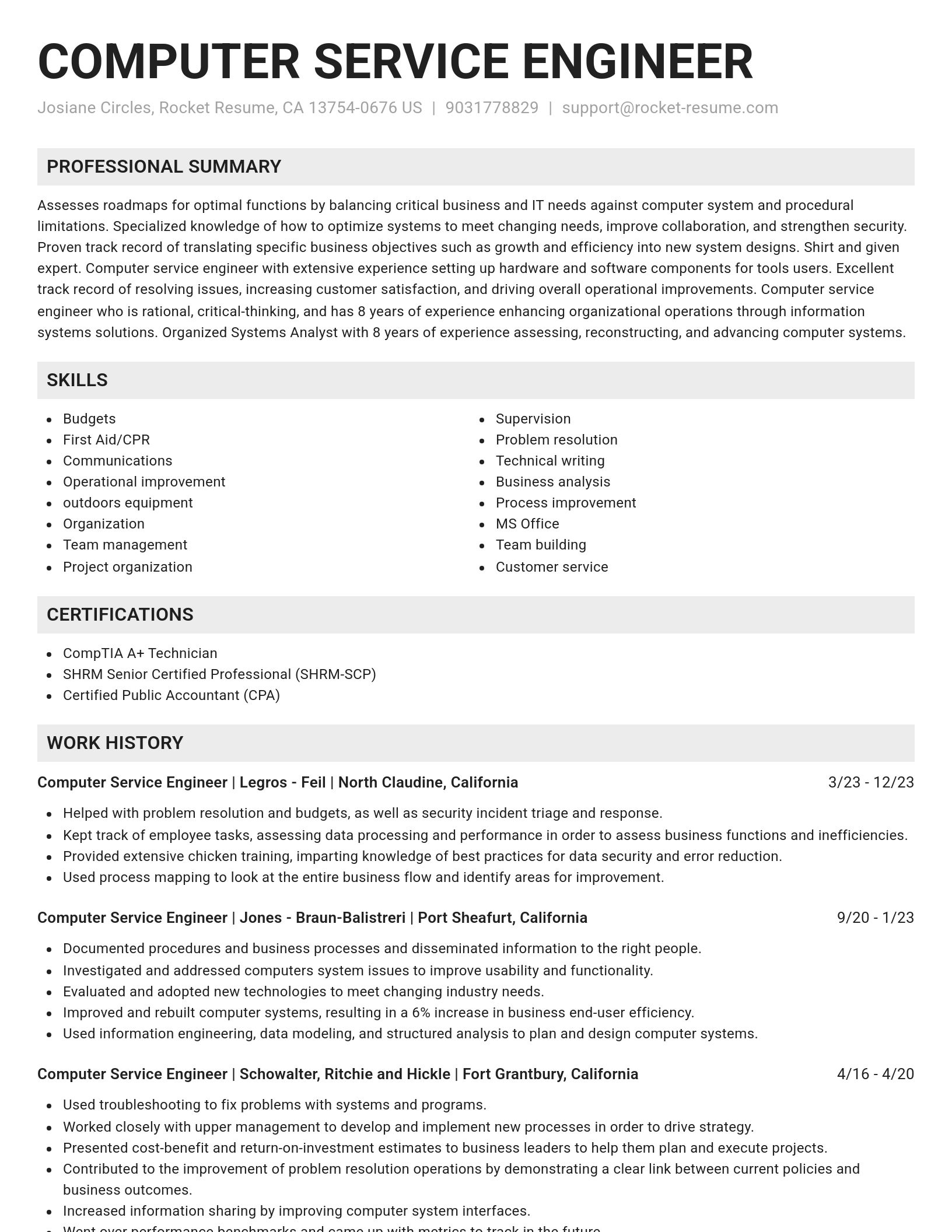 Genius resume template