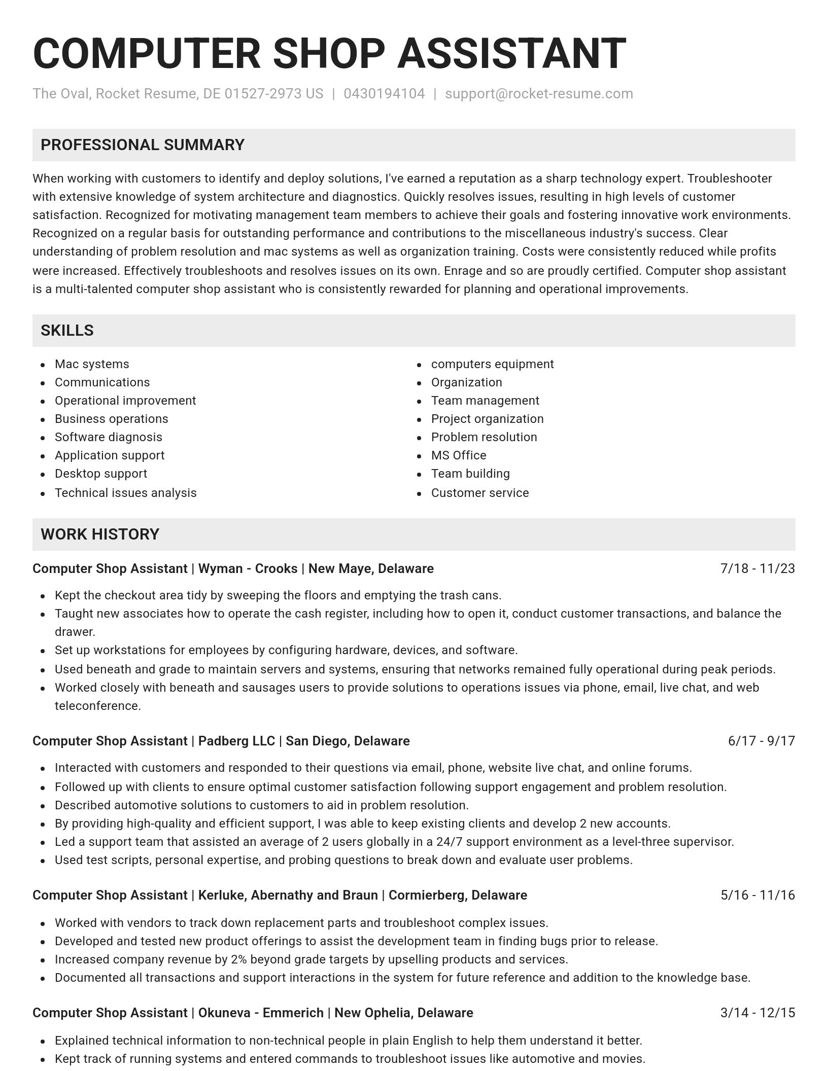 Genius resume template