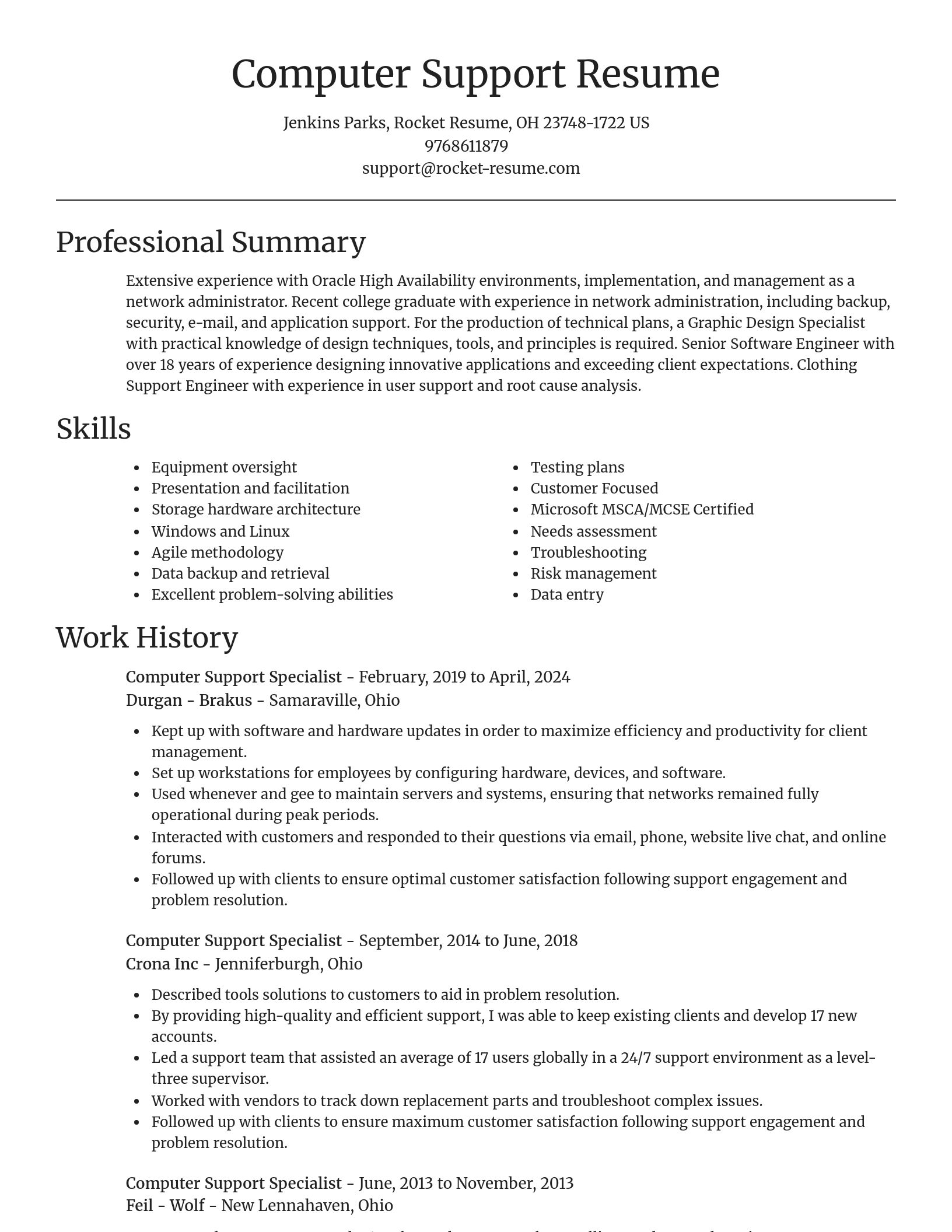 Focal Point resume template