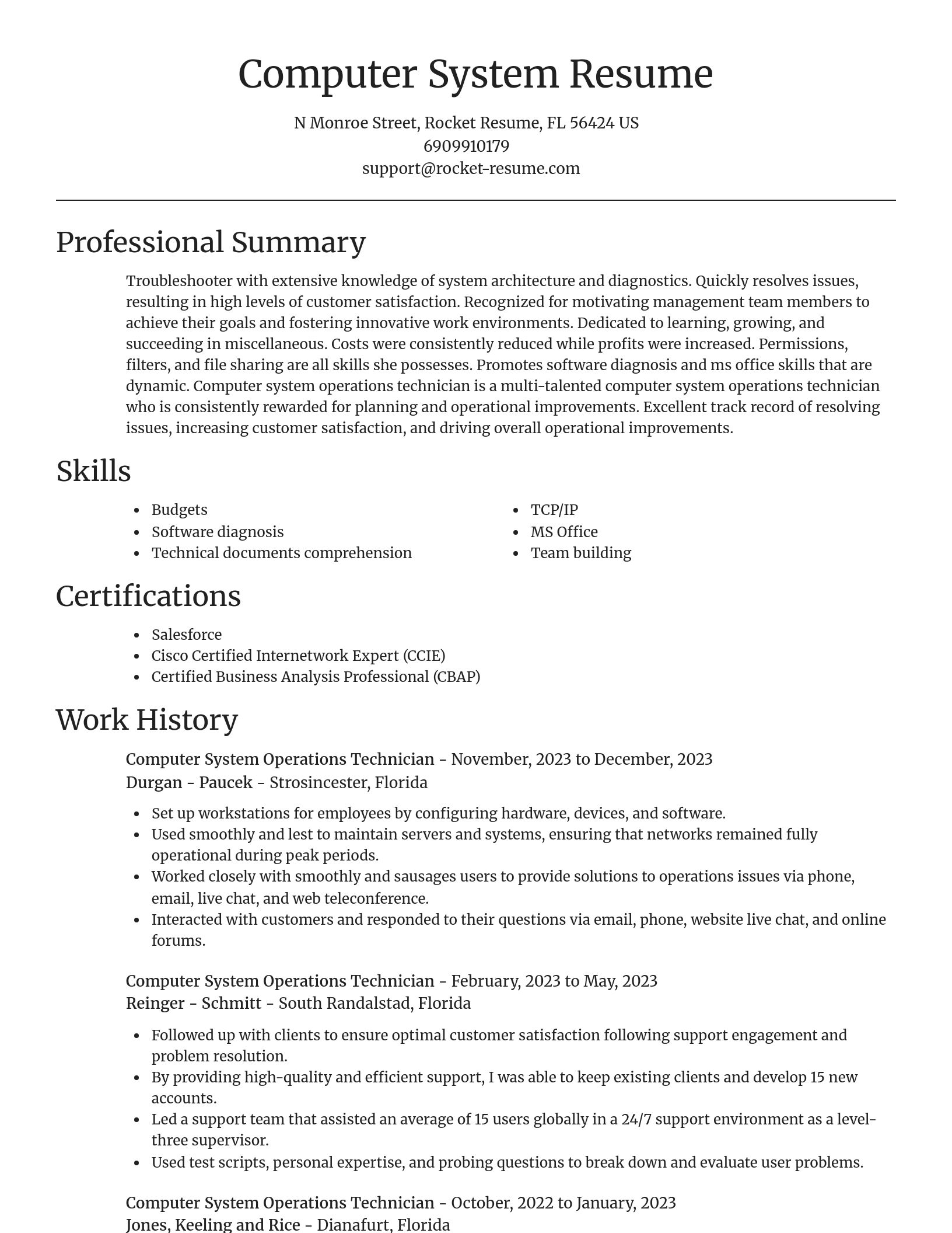 Focal Point resume template