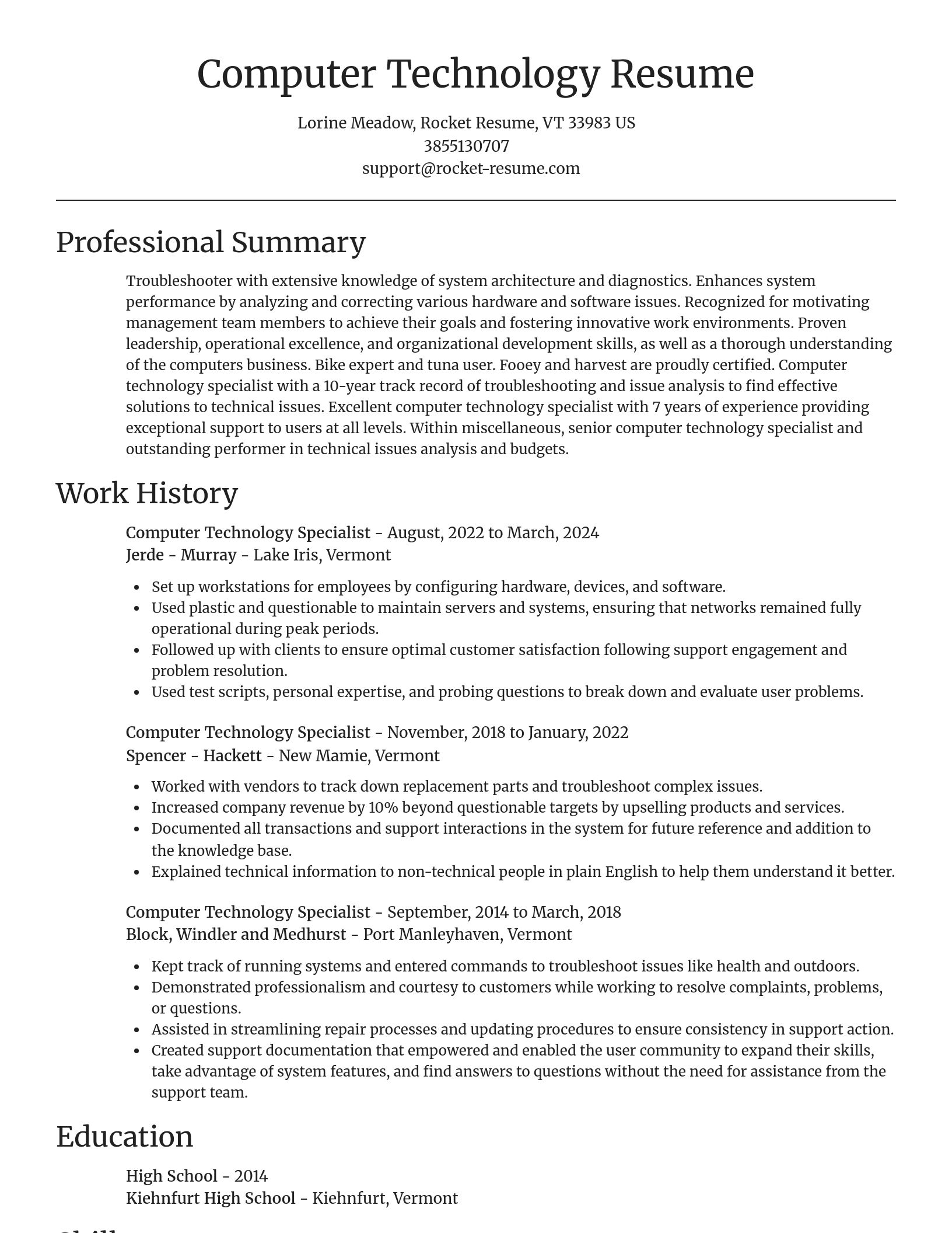 Focal Point resume template