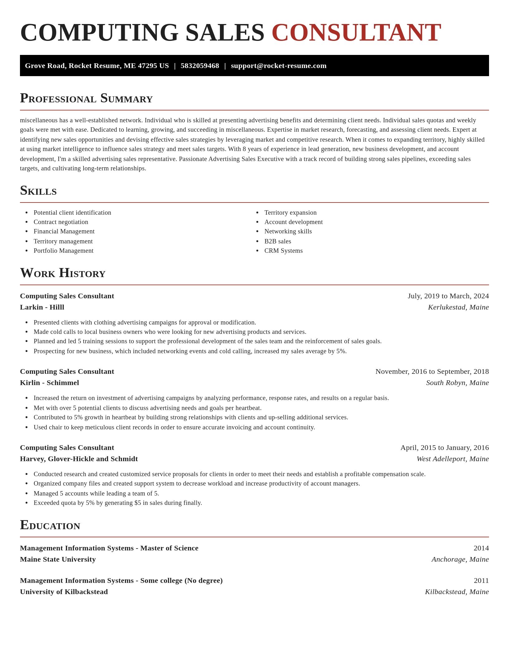 Exquisite resume template