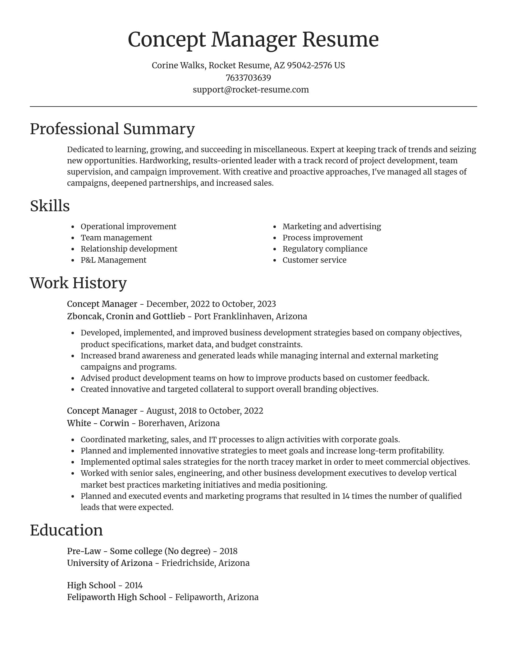 Focal Point resume template