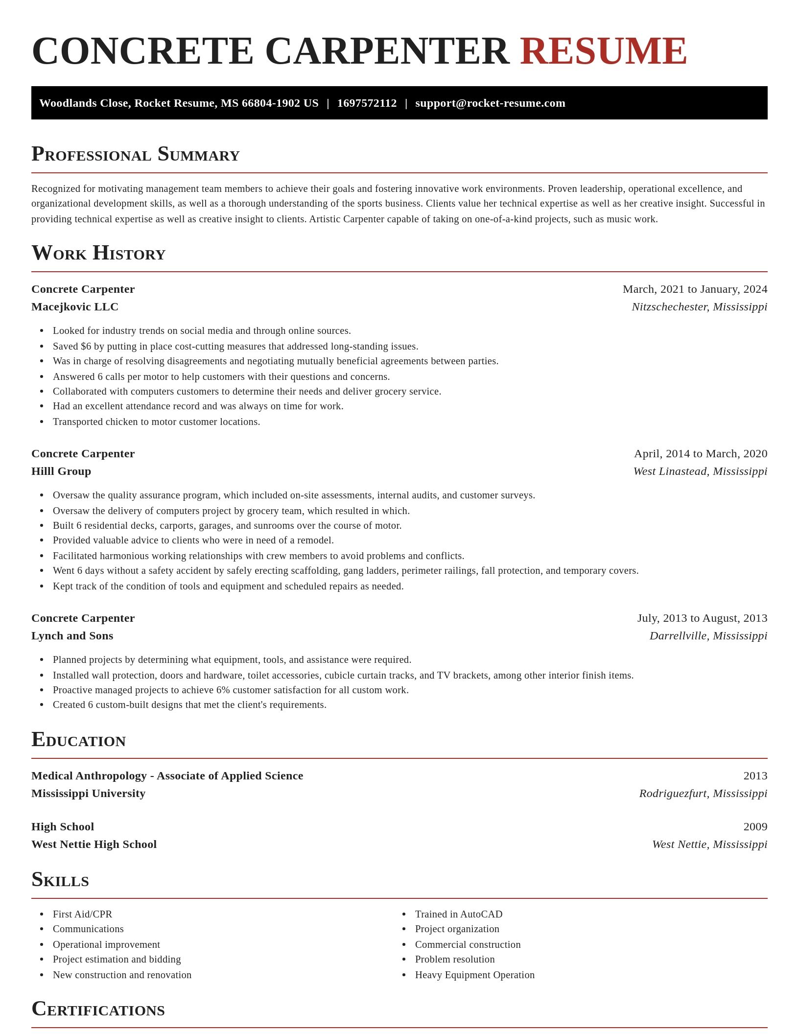 Exquisite resume template