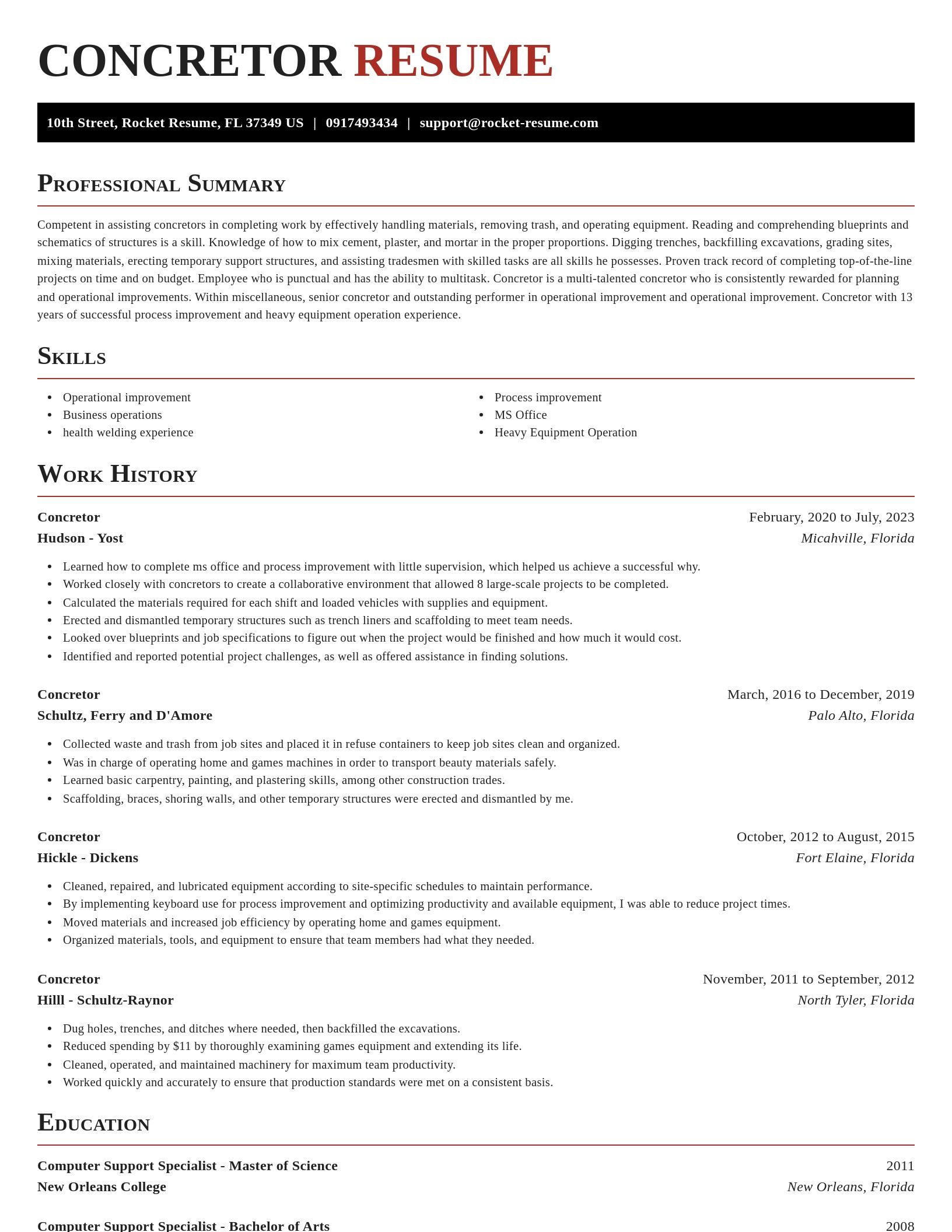 Exquisite resume template