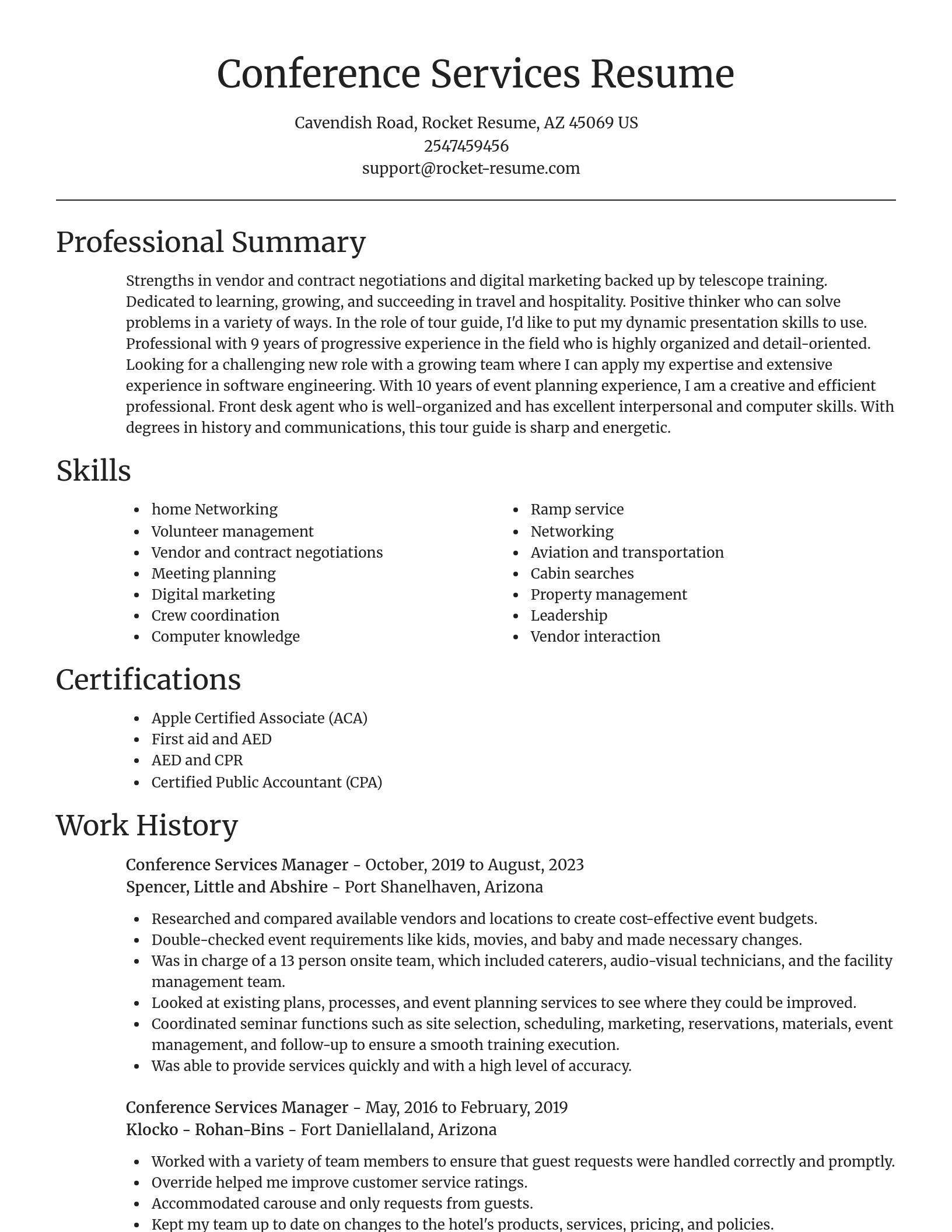 Focal Point resume template
