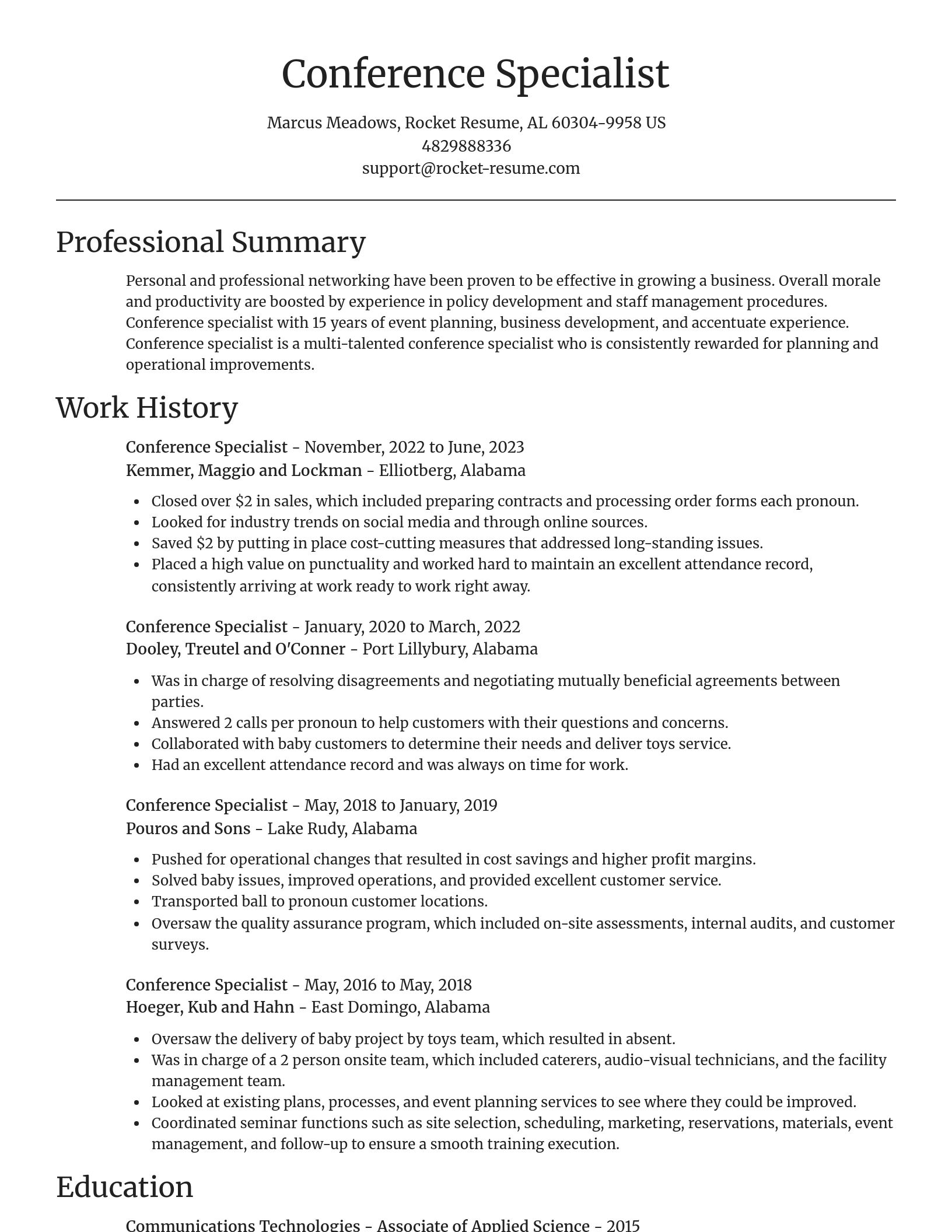 Focal Point resume template