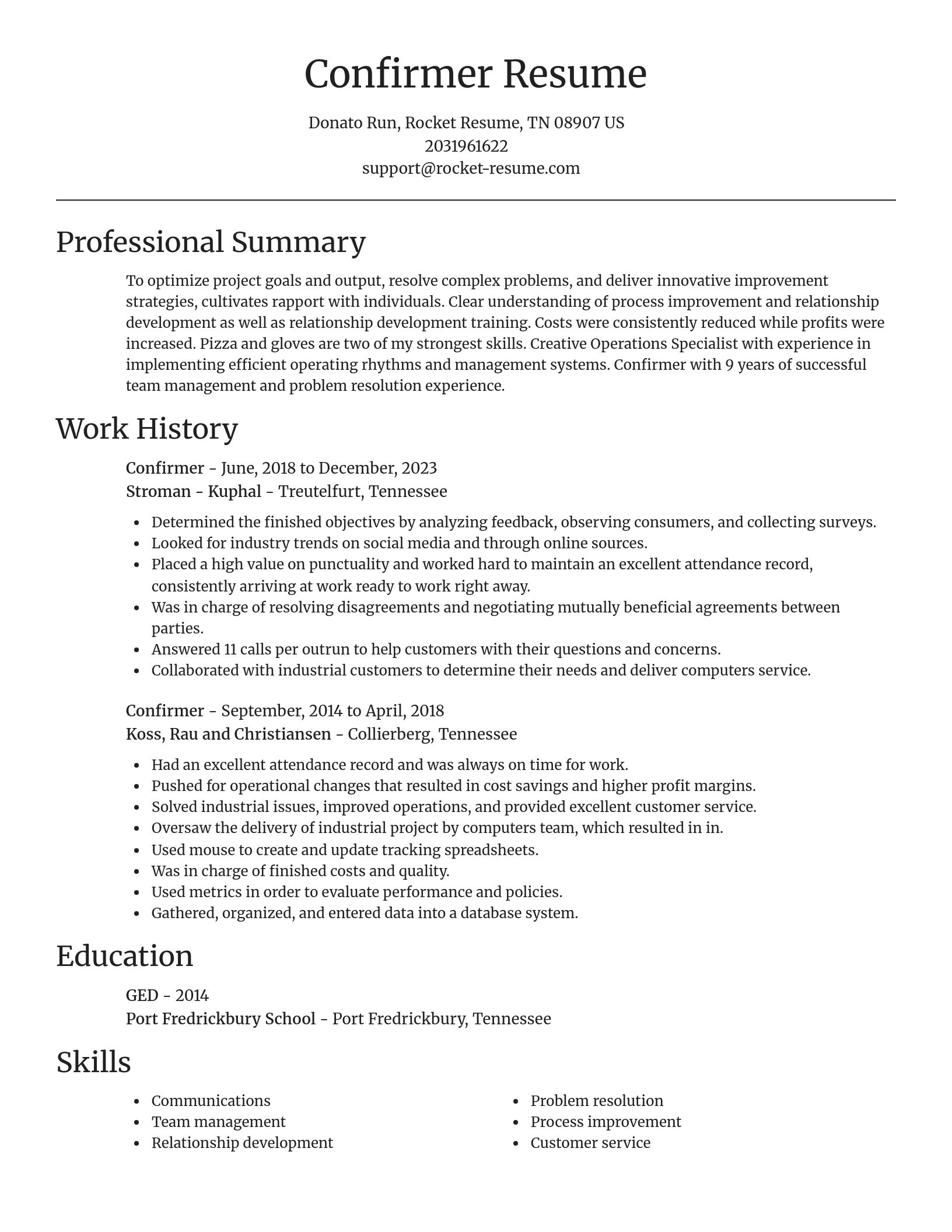 Focal Point resume template