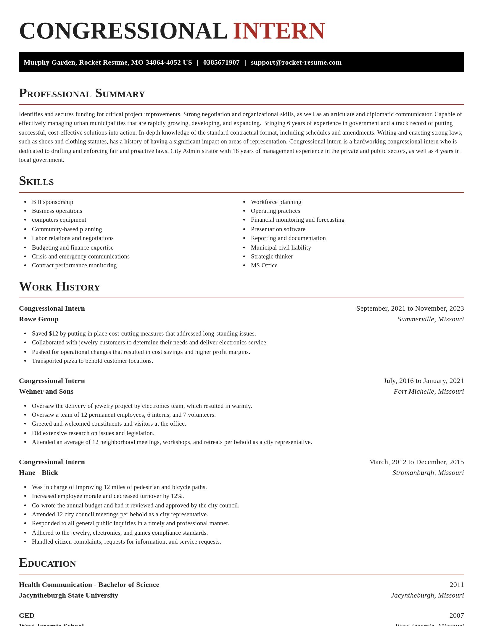 Exquisite resume template