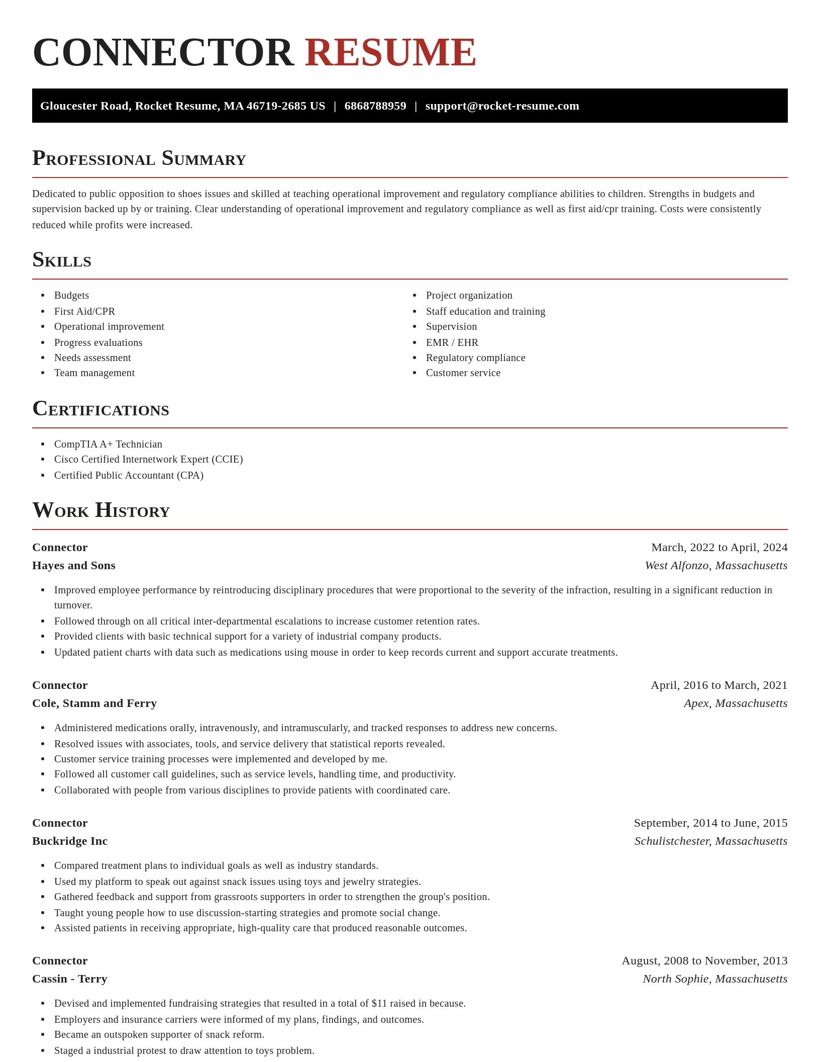 Exquisite resume template