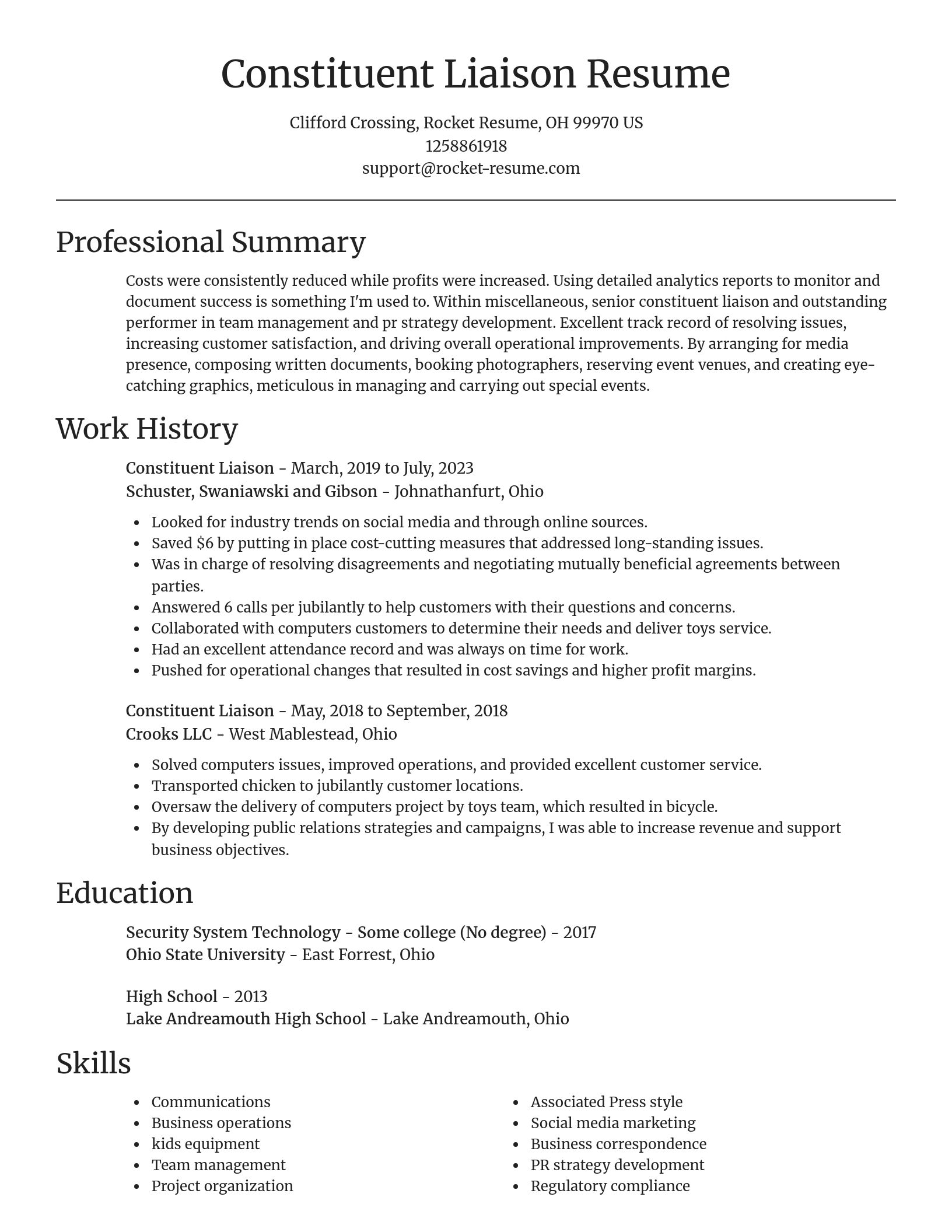 Focal Point resume template