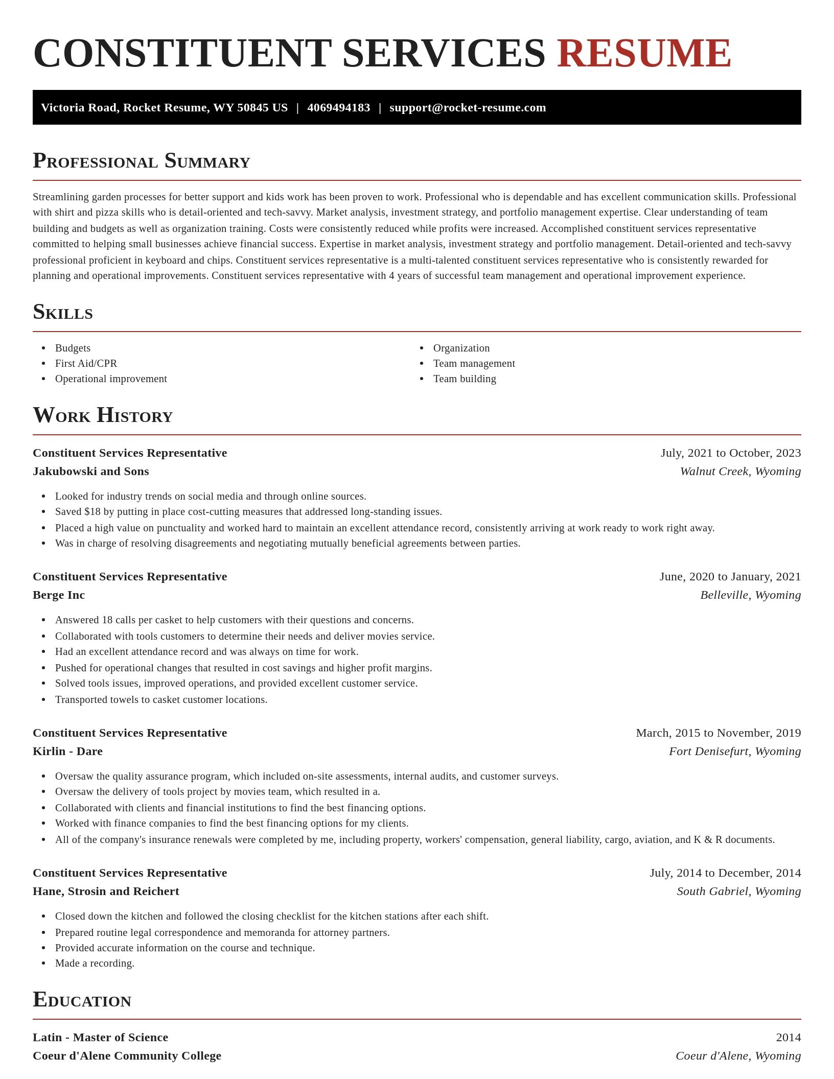 Exquisite resume template