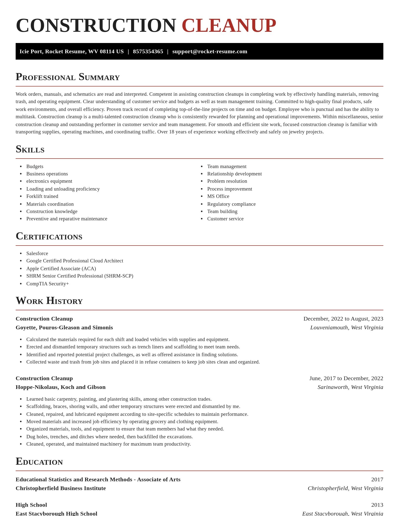Exquisite resume template