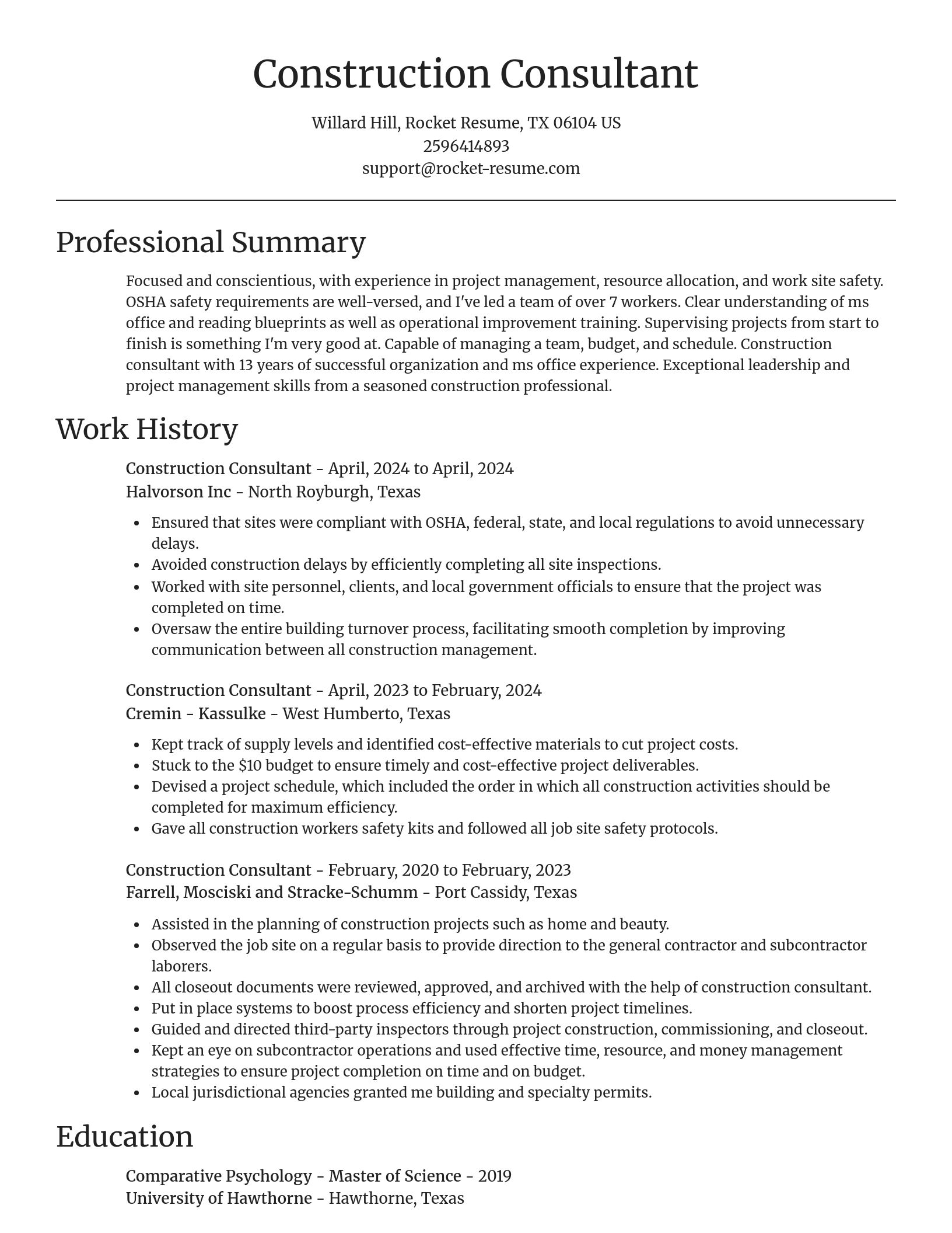Focal Point resume template