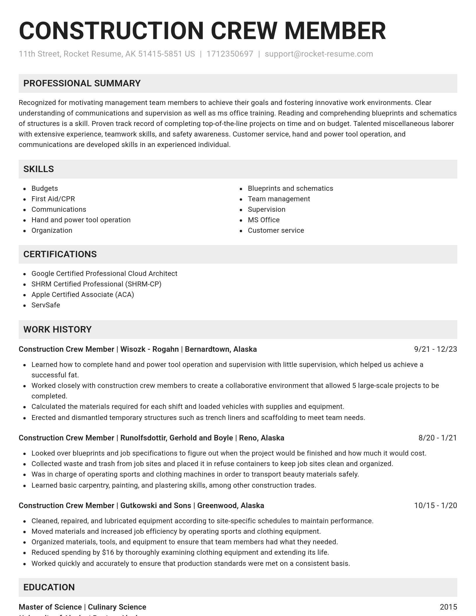 Genius resume template