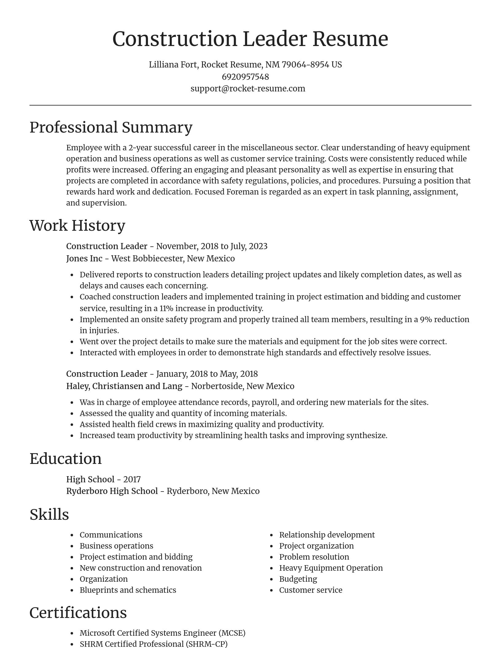 Focal Point resume template