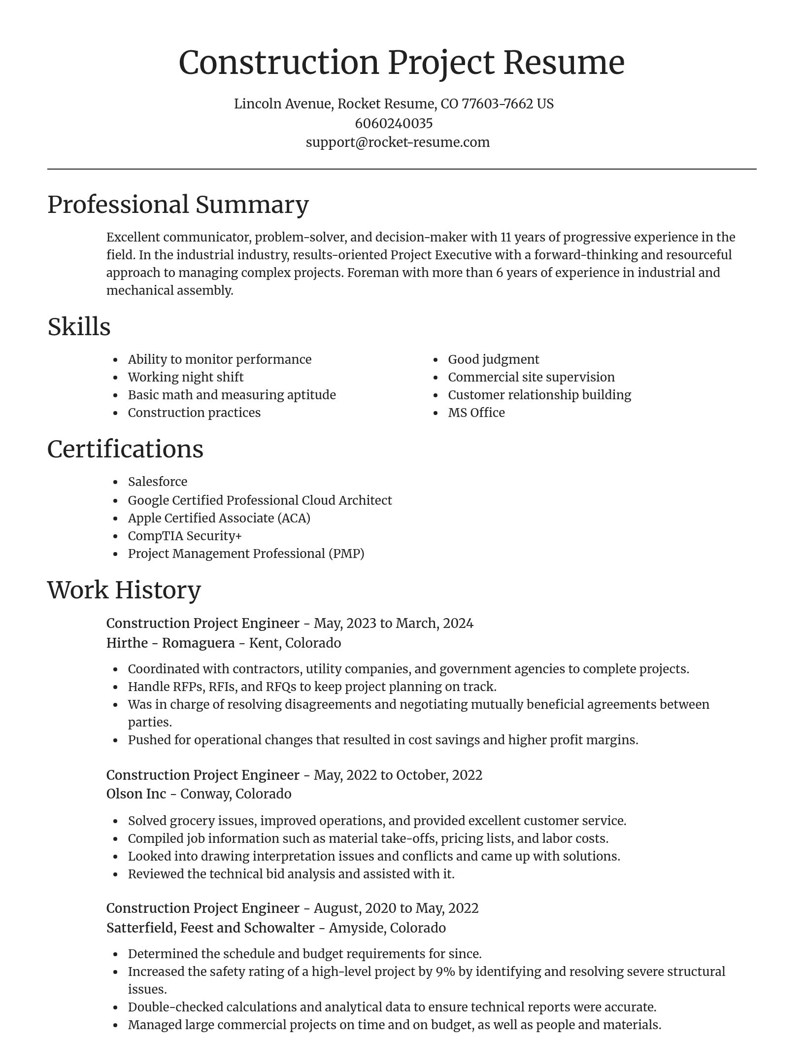 Focal Point resume template