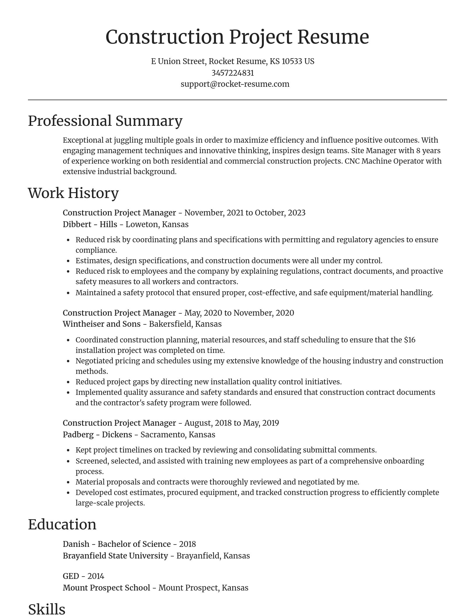 Focal Point resume template