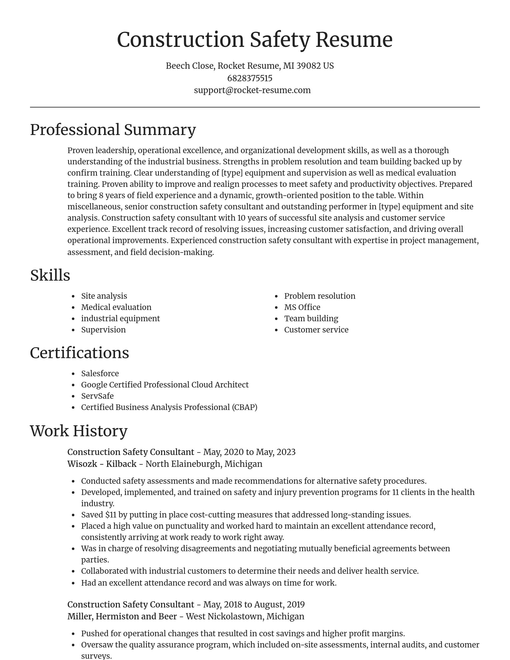 Focal Point resume template