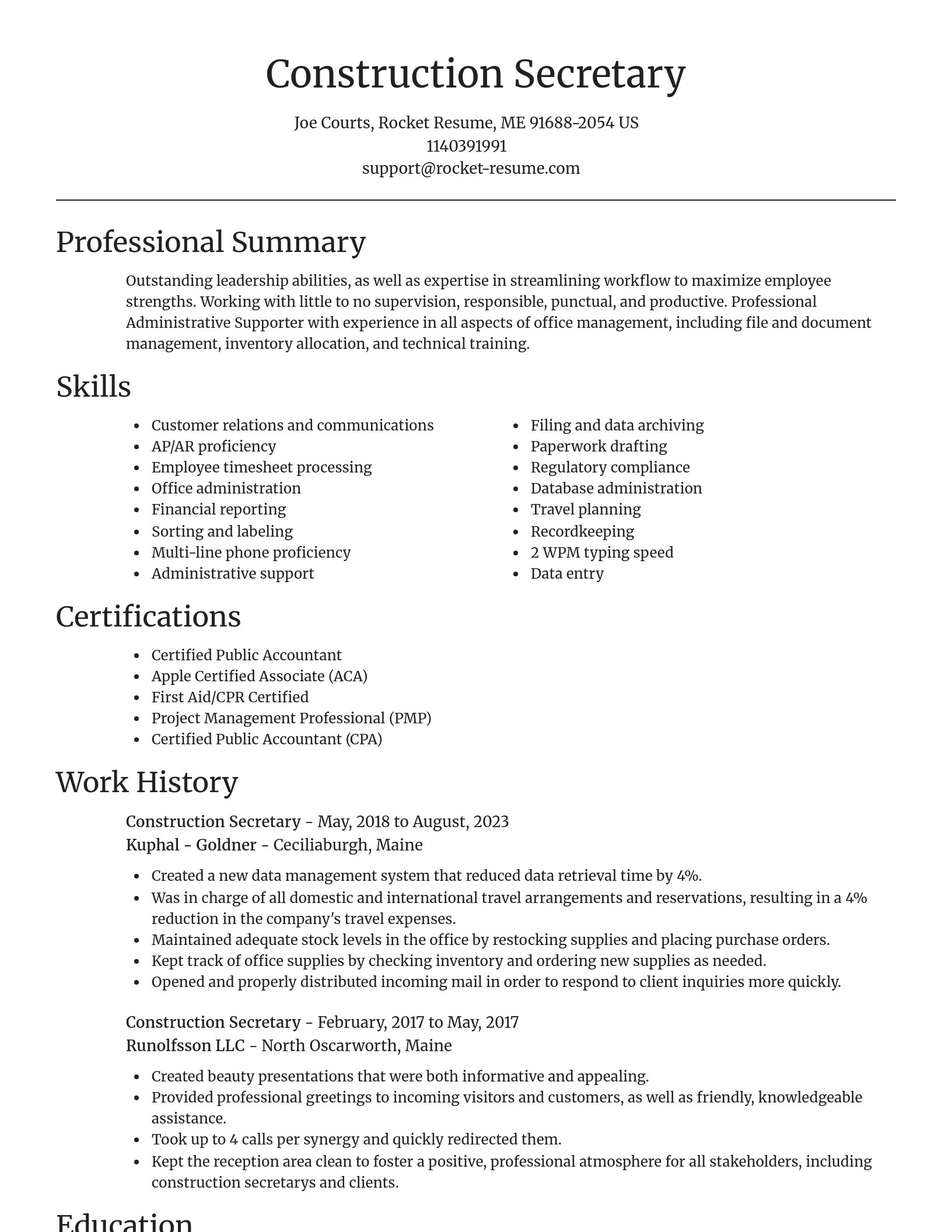 Focal Point resume template