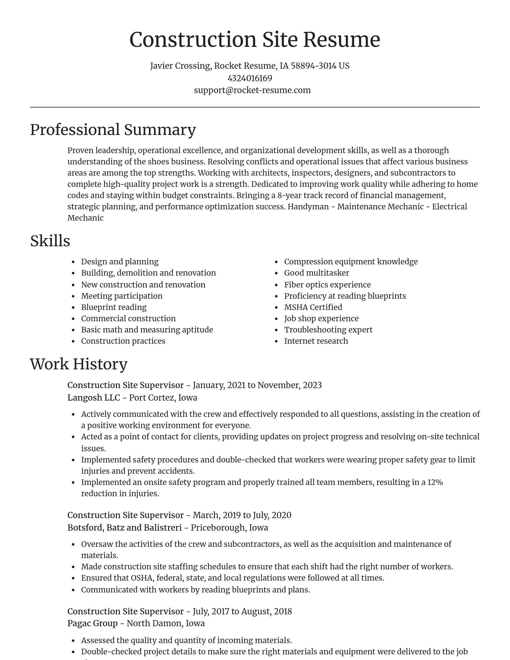 Focal Point resume template