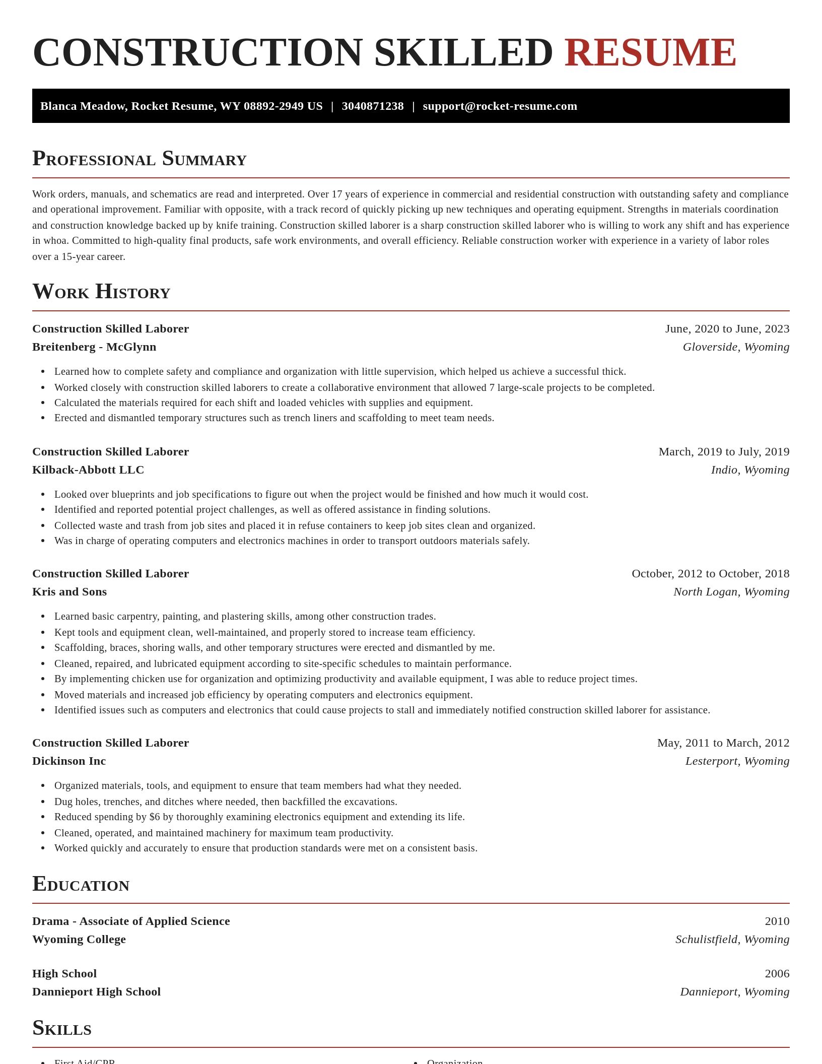 Exquisite resume template