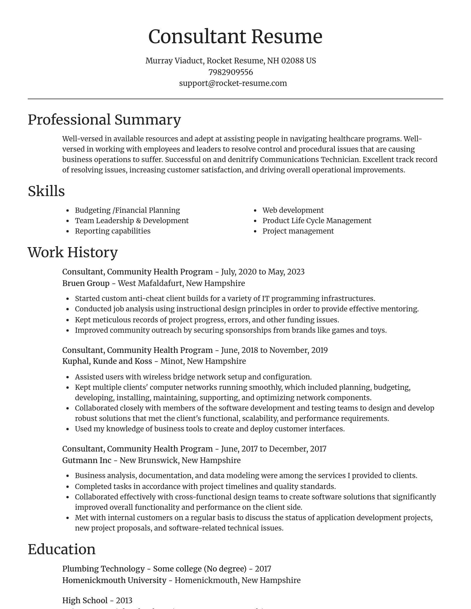Focal Point resume template