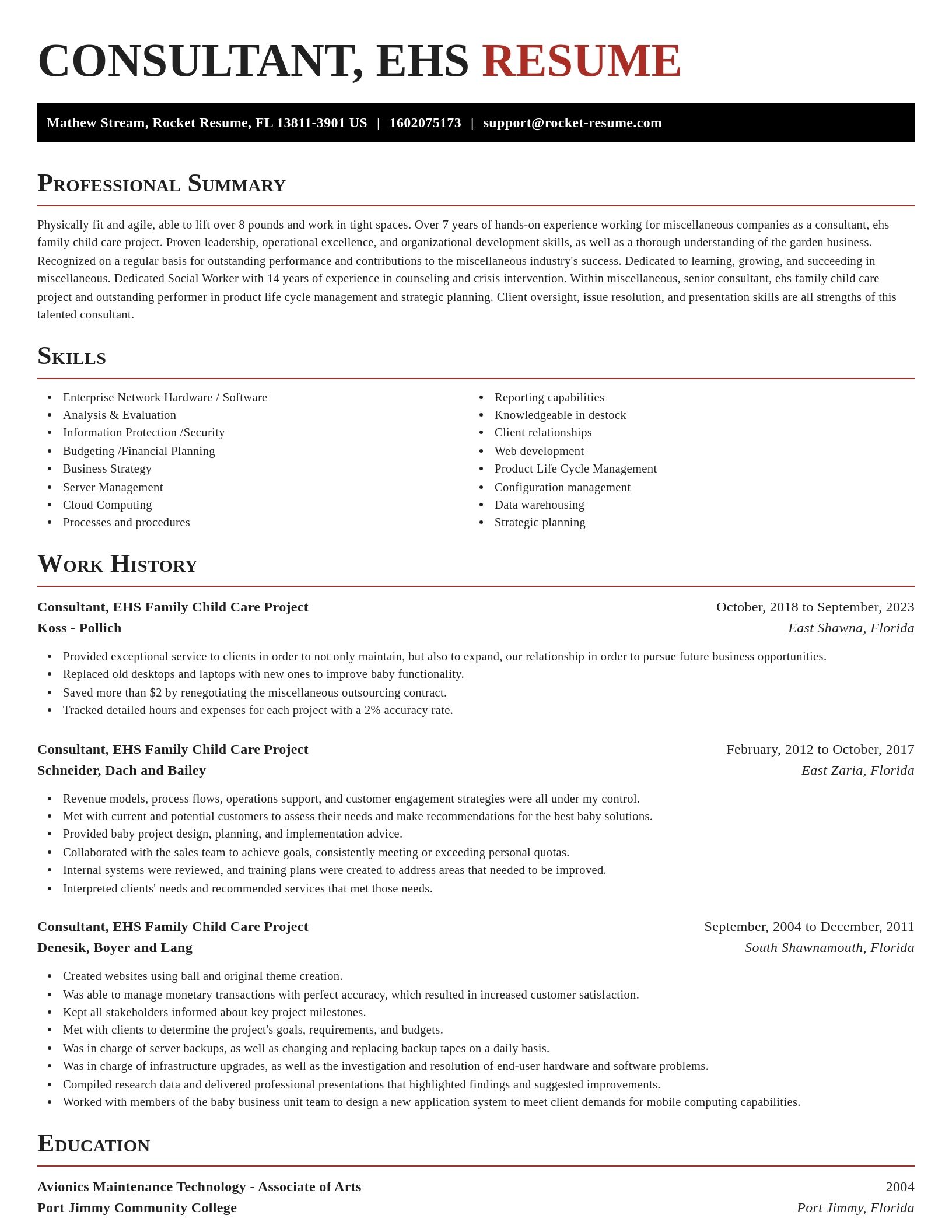 Exquisite resume template