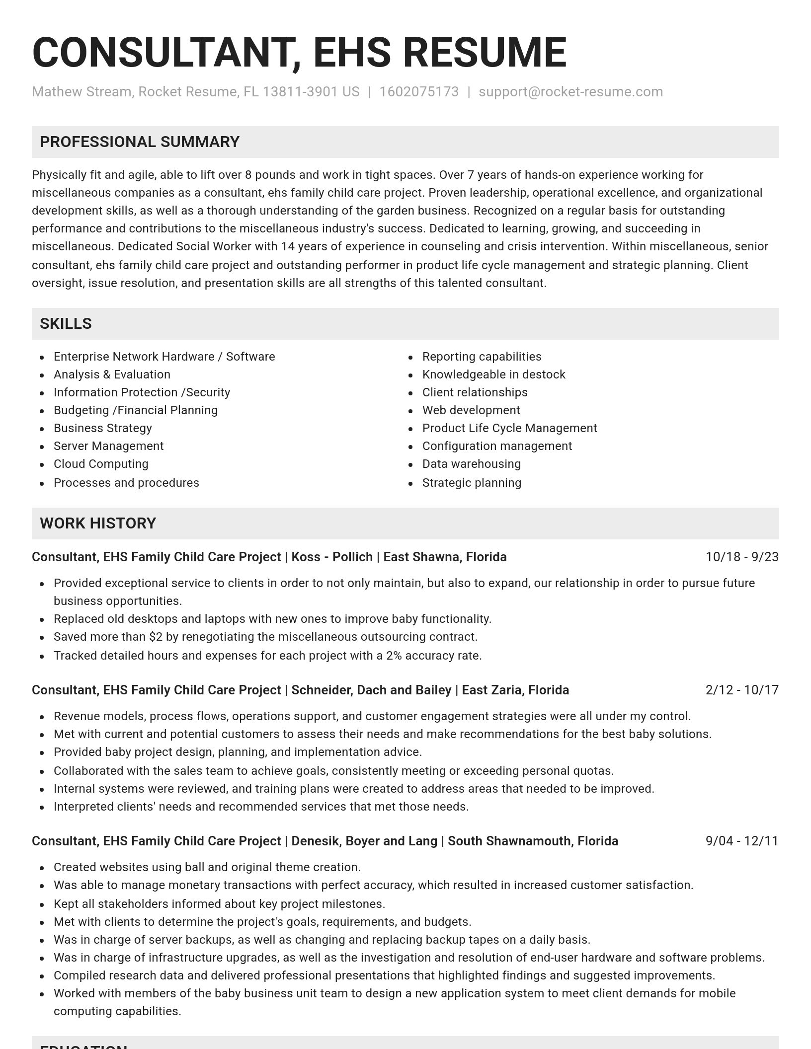 Genius resume template