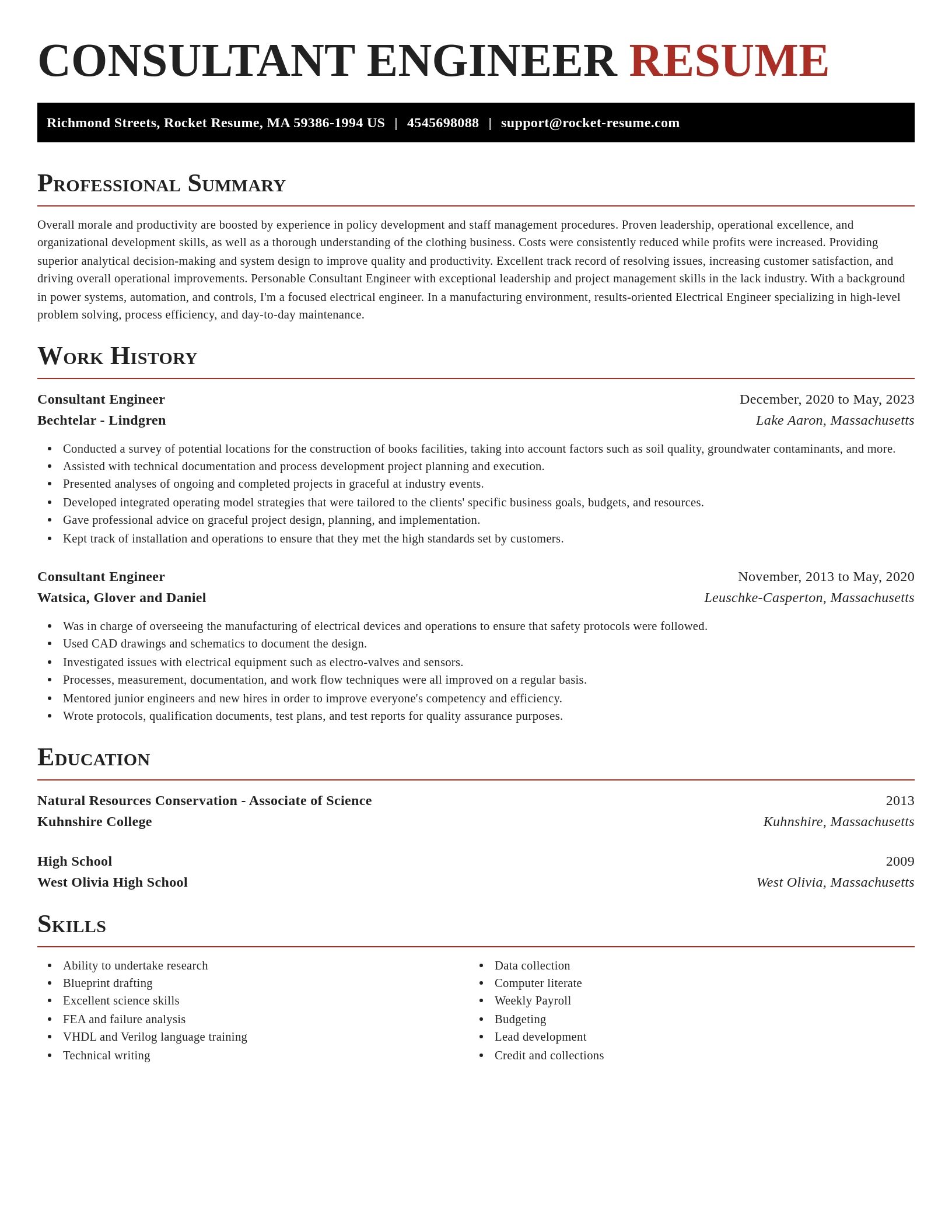 Exquisite resume template