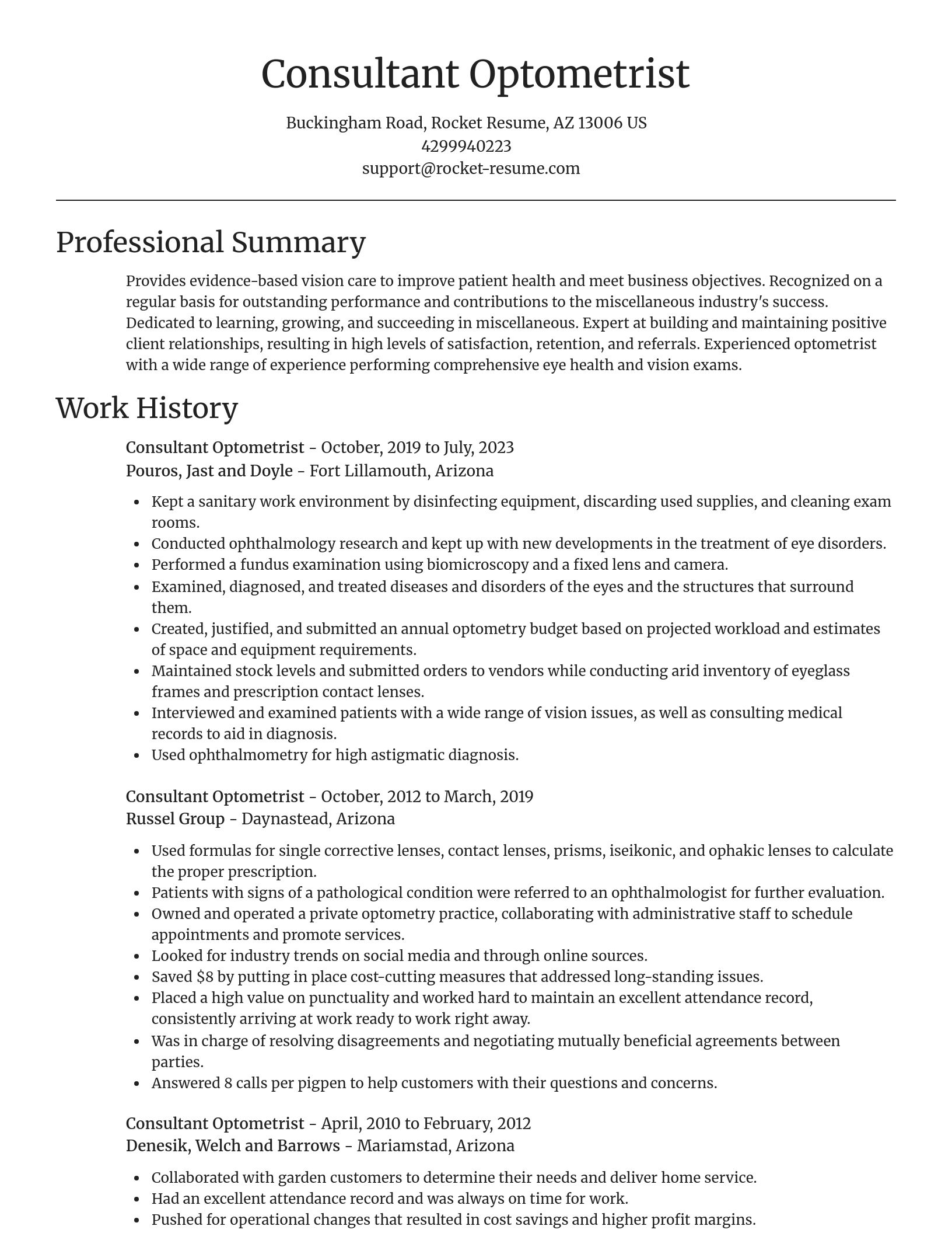 Focal Point resume template