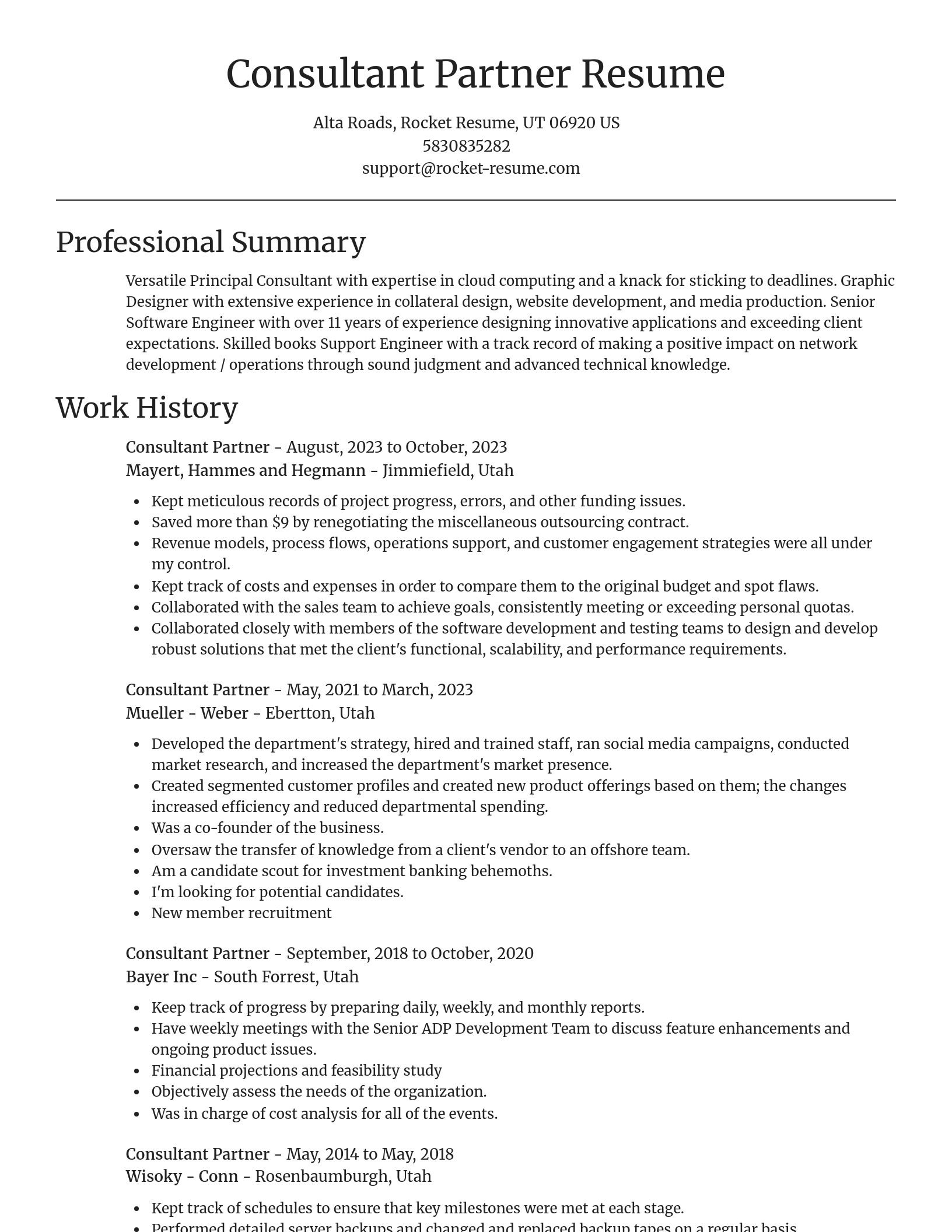 Focal Point resume template