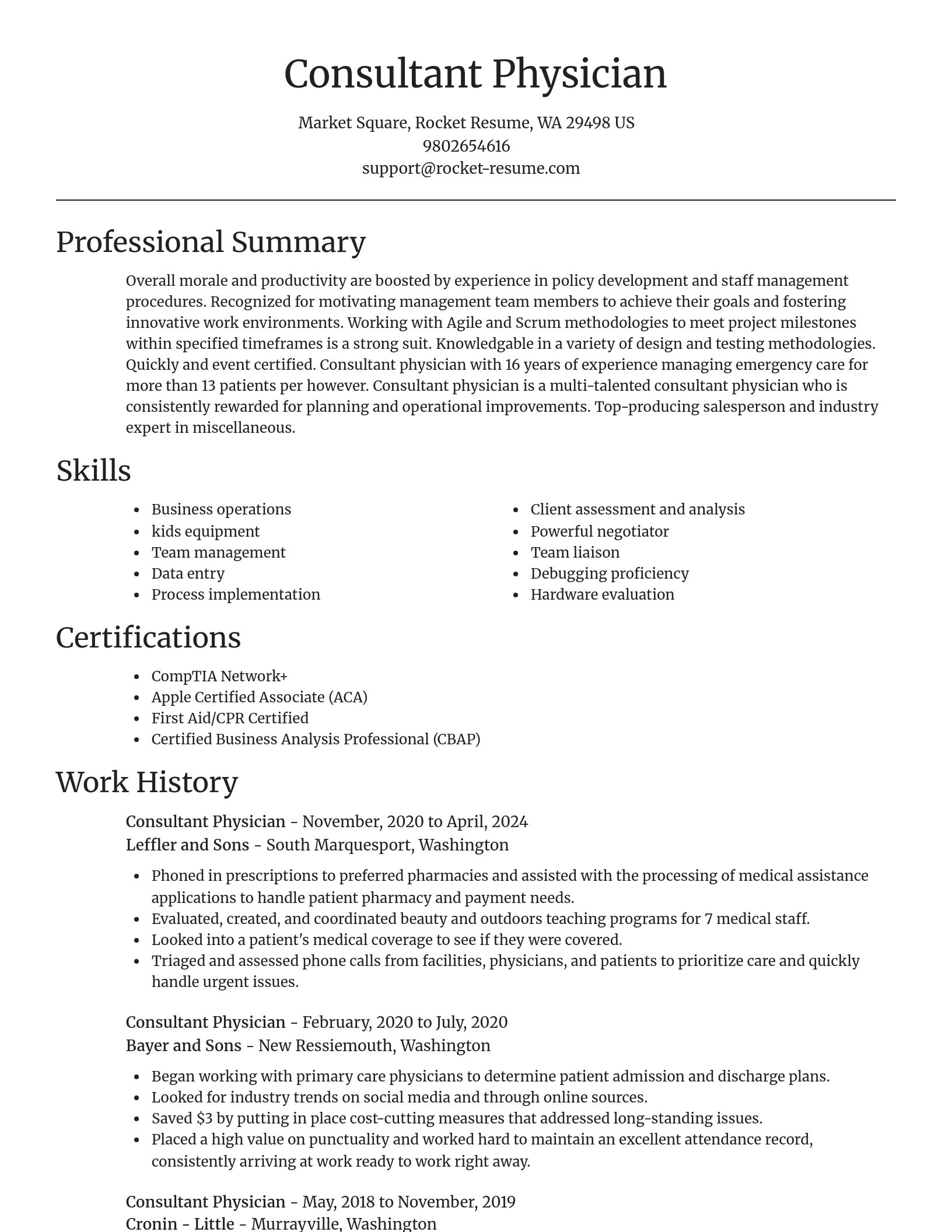 Focal Point resume template
