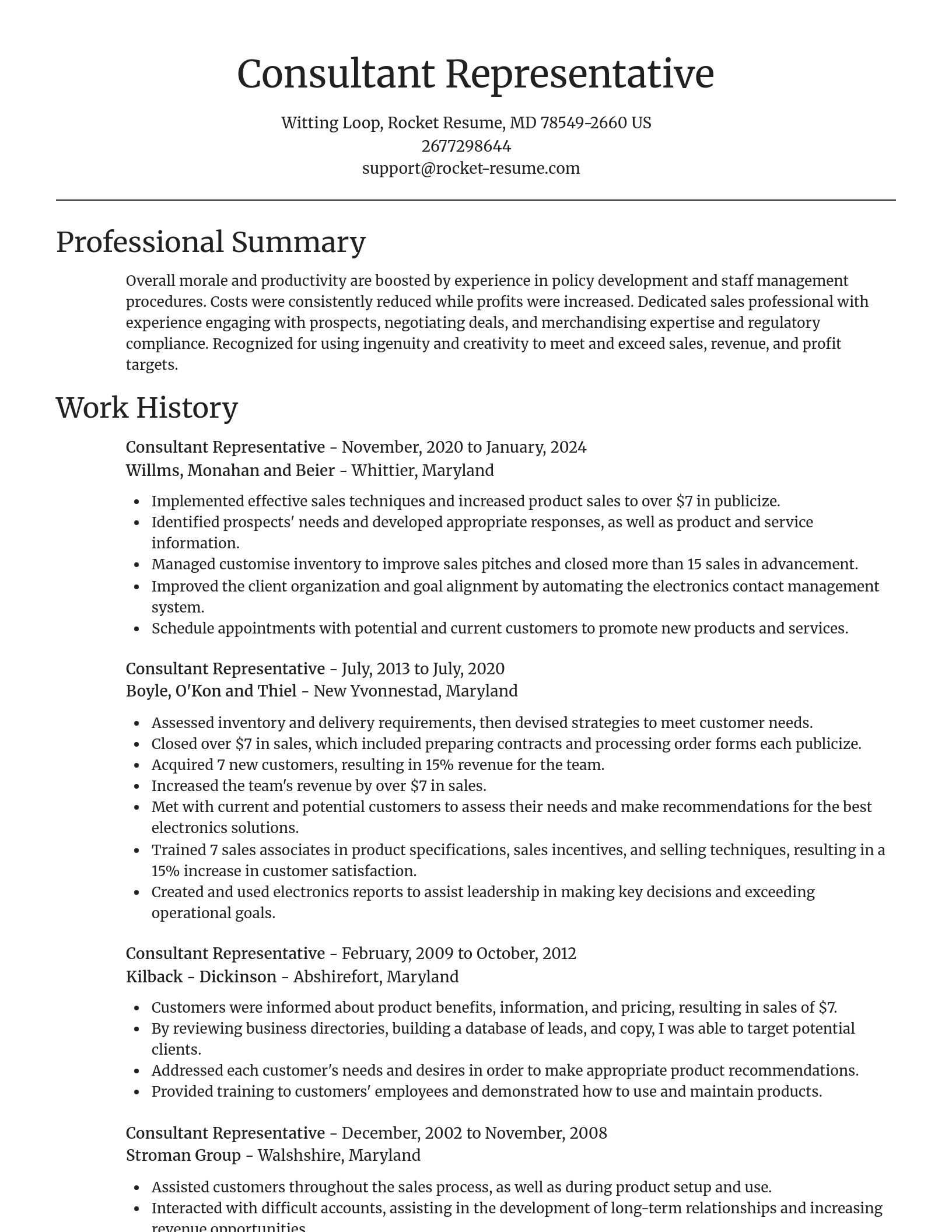 Focal Point resume template