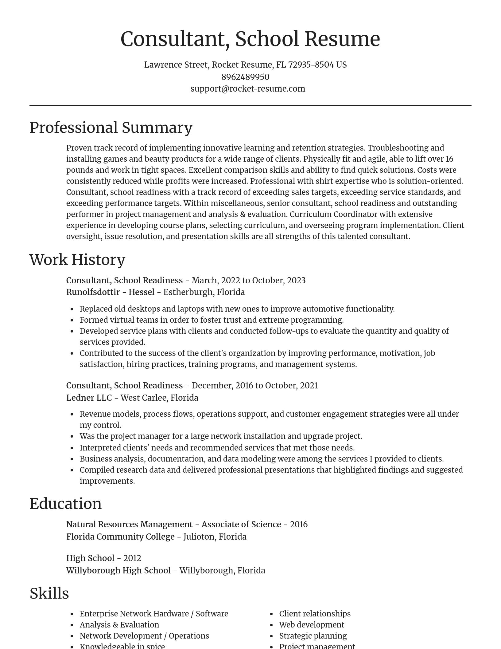 Focal Point resume template