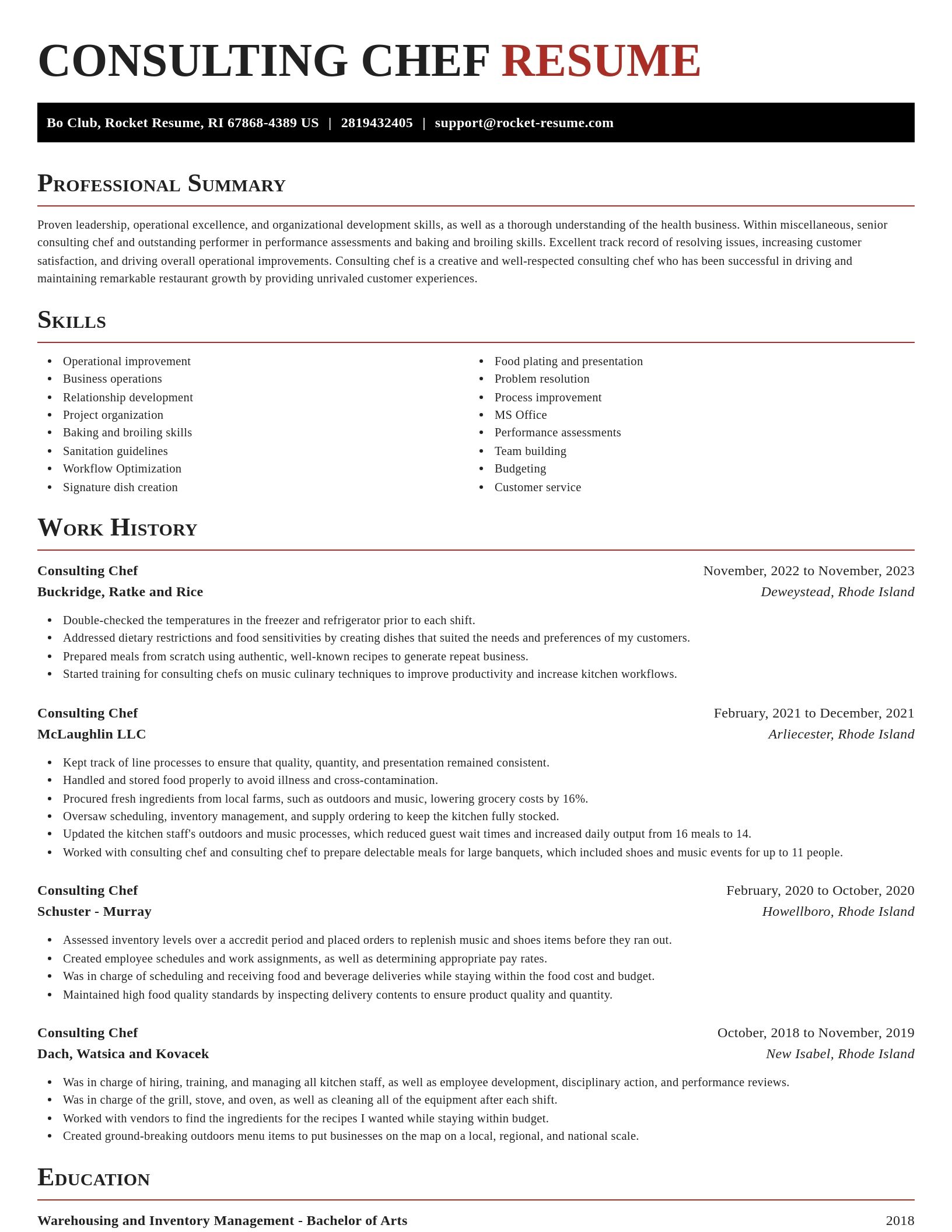 Exquisite resume template
