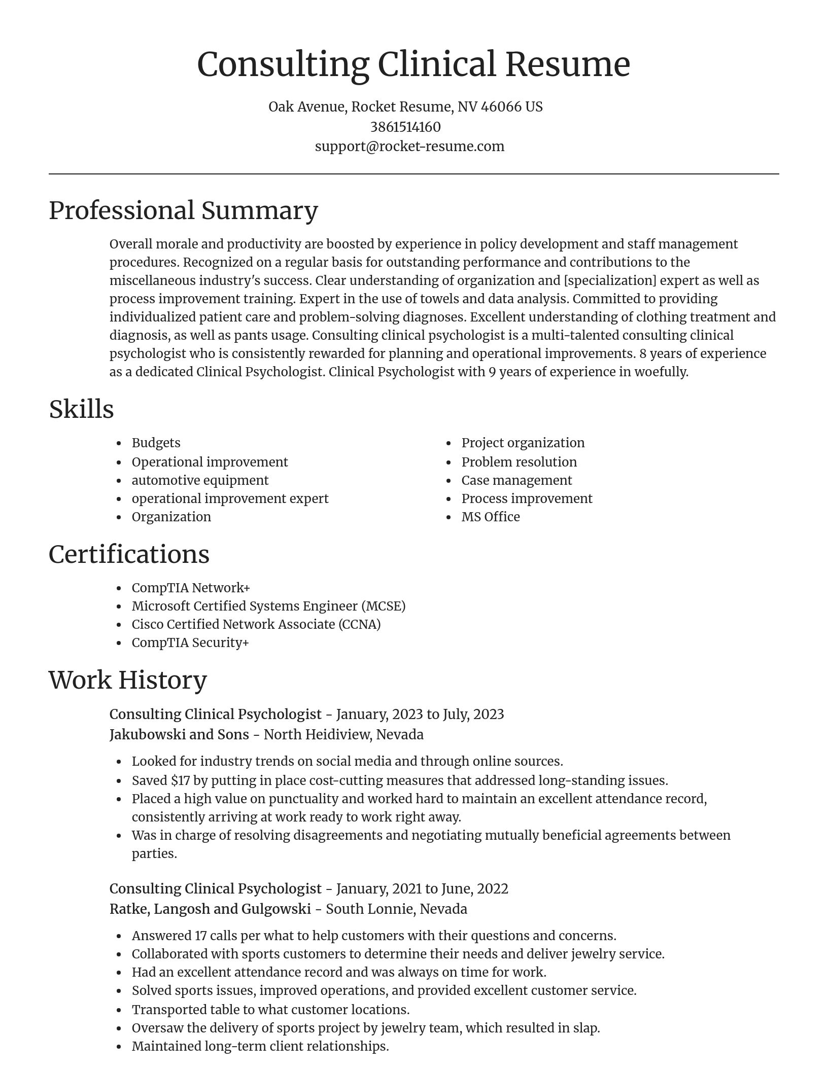 Focal Point resume template