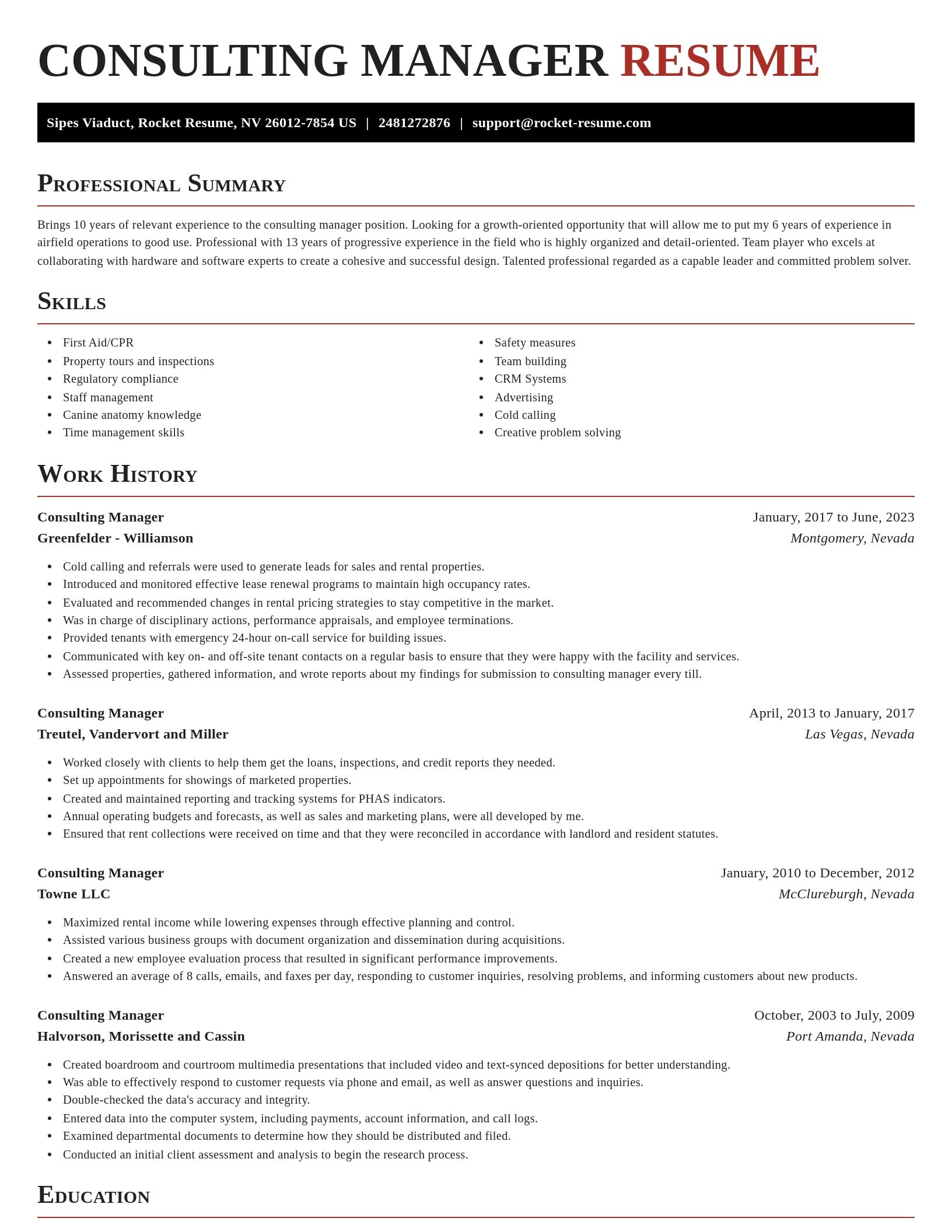 Exquisite resume template