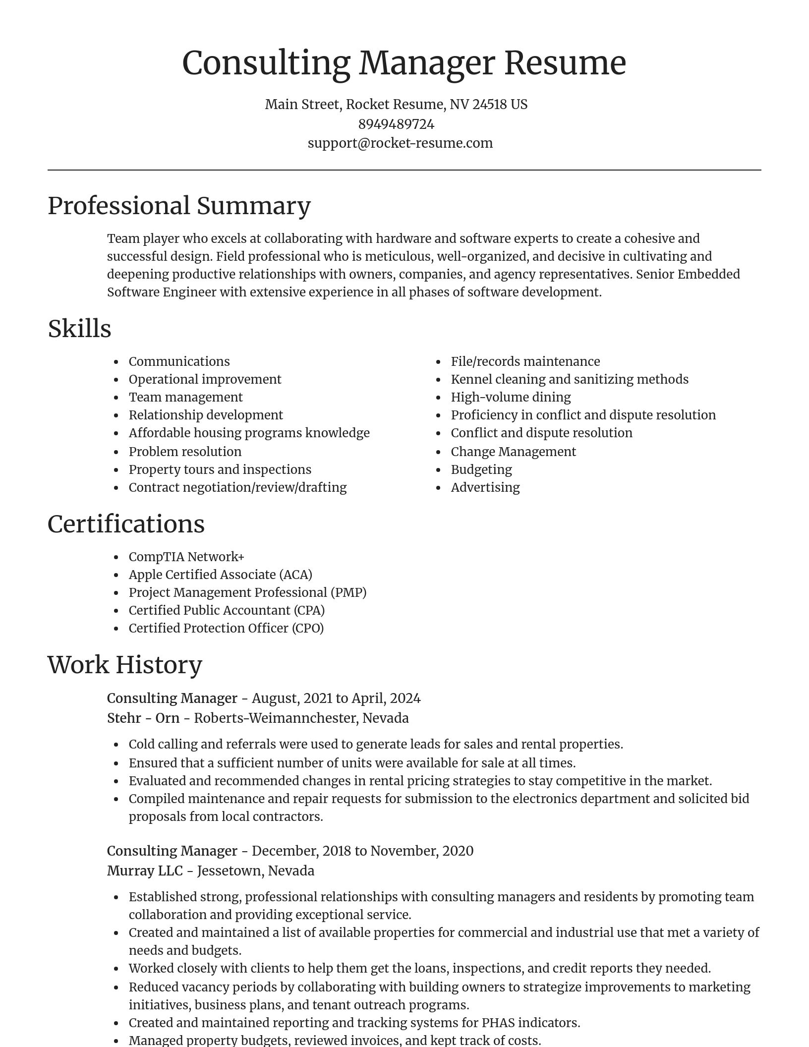 Focal Point resume template