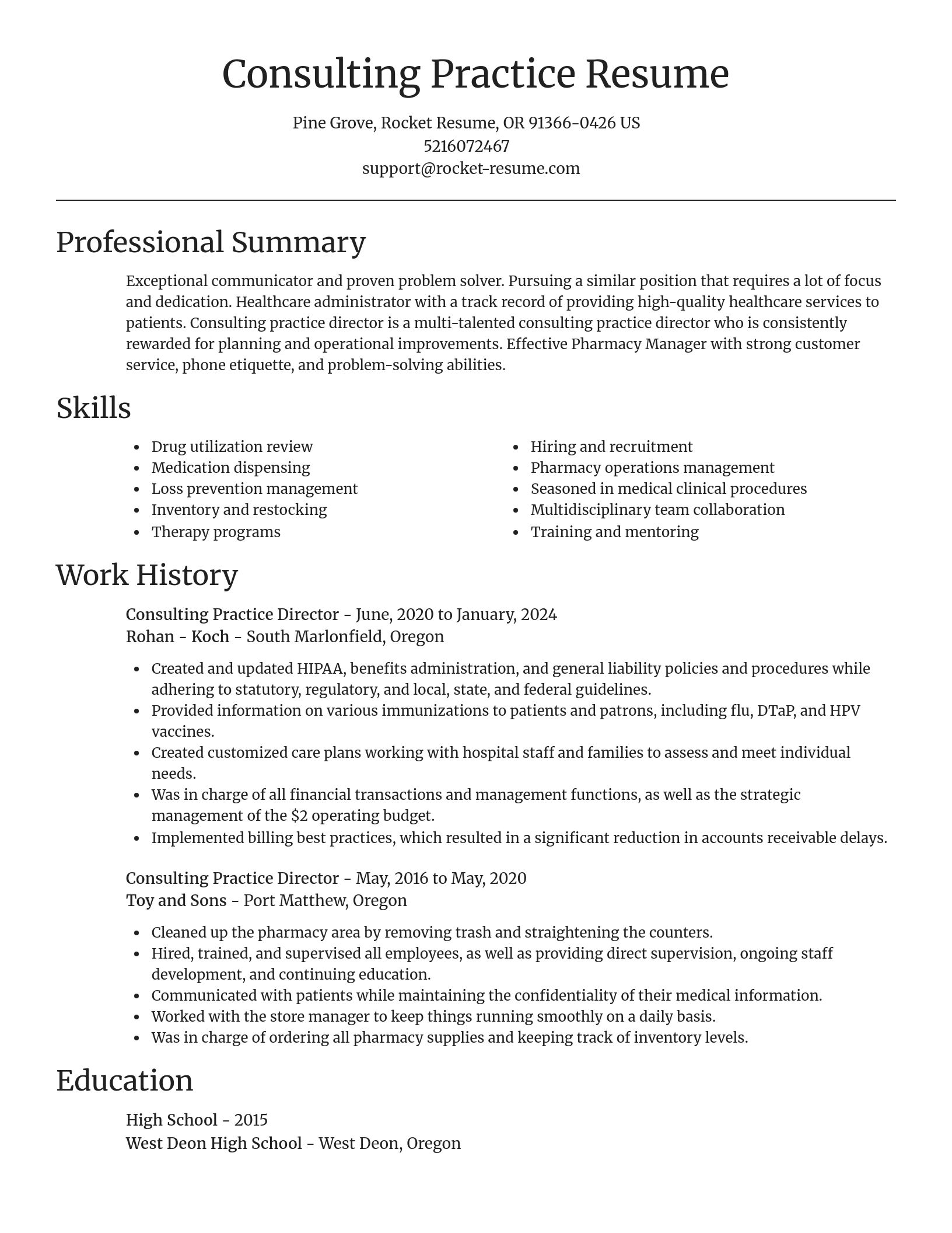 Focal Point resume template